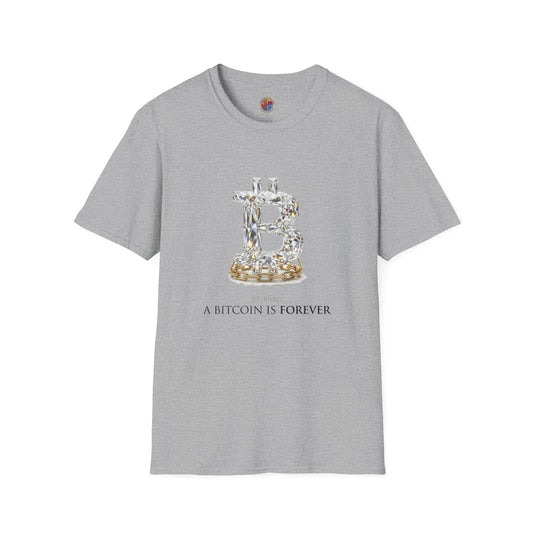 Bitcoin Diamond Forever Graphic Tee | Unisex Softstyle T-Shirt