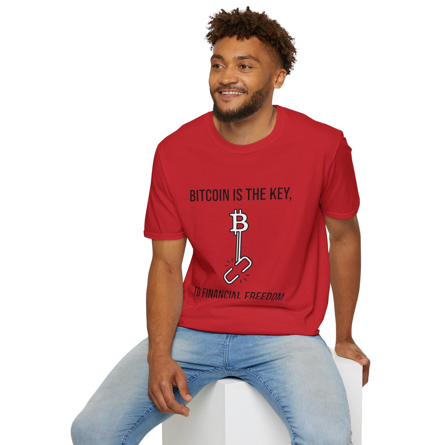 Bitcoin Is the Key T-Shirt — To Financial Freedom Crypto Tee