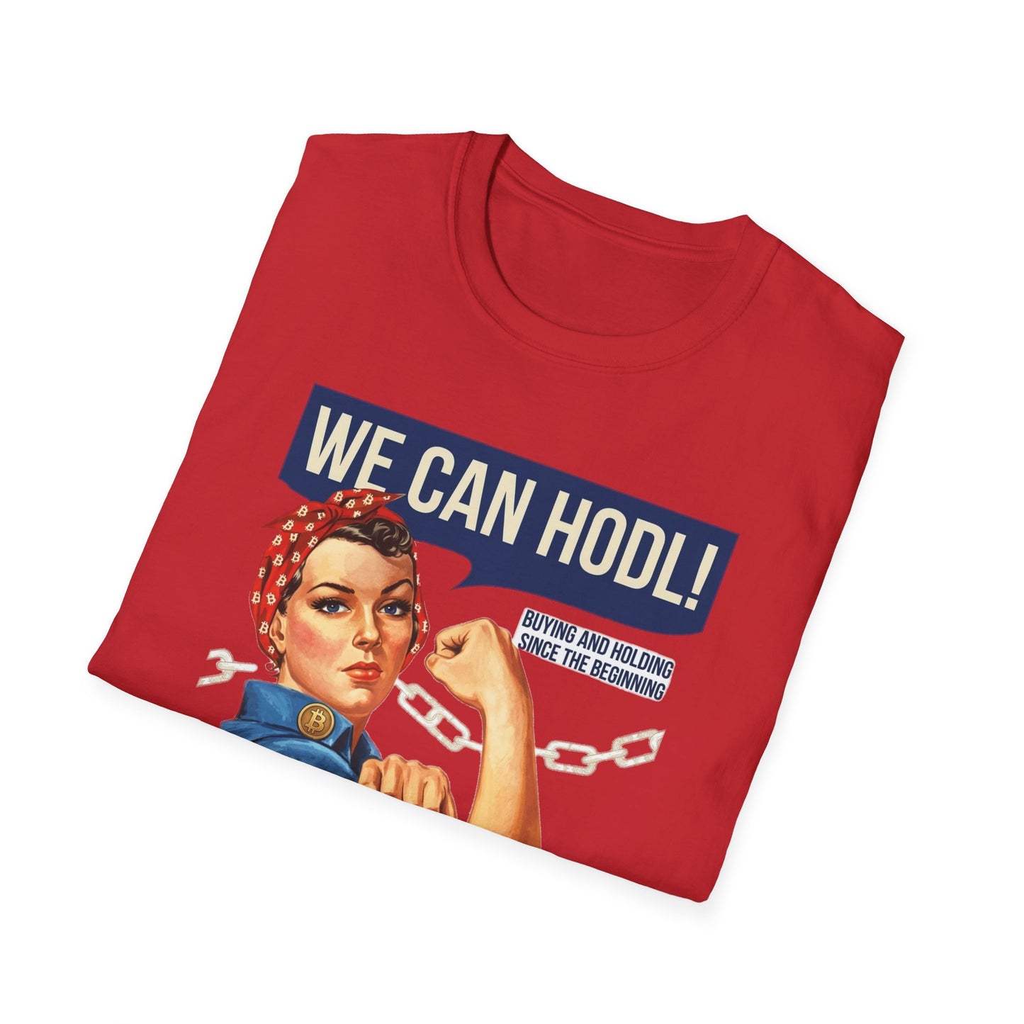 HODL Rosie T-Shirt – We Can HODL! Crypto Investor Retro Tee