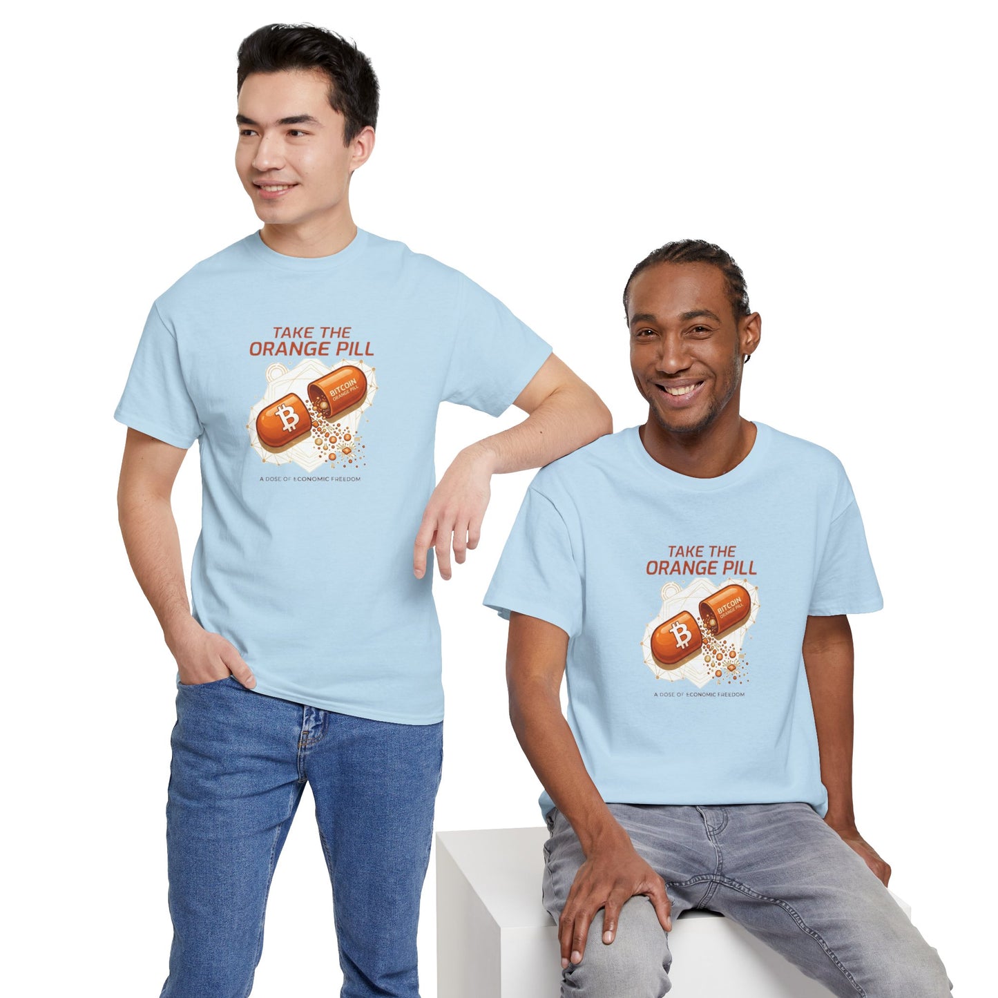Bitcoin 'Take The Orange Pill' Graphic Tee