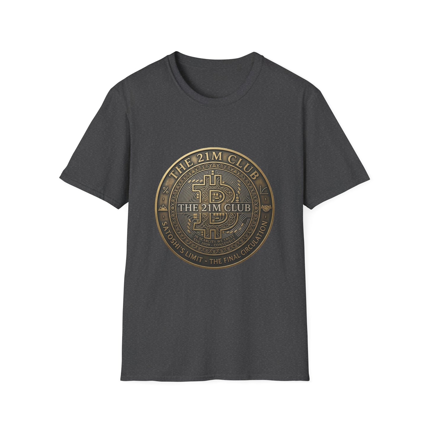 Bitcoin The 21M Club T-Shirt — Retro Crypto Coin Design
