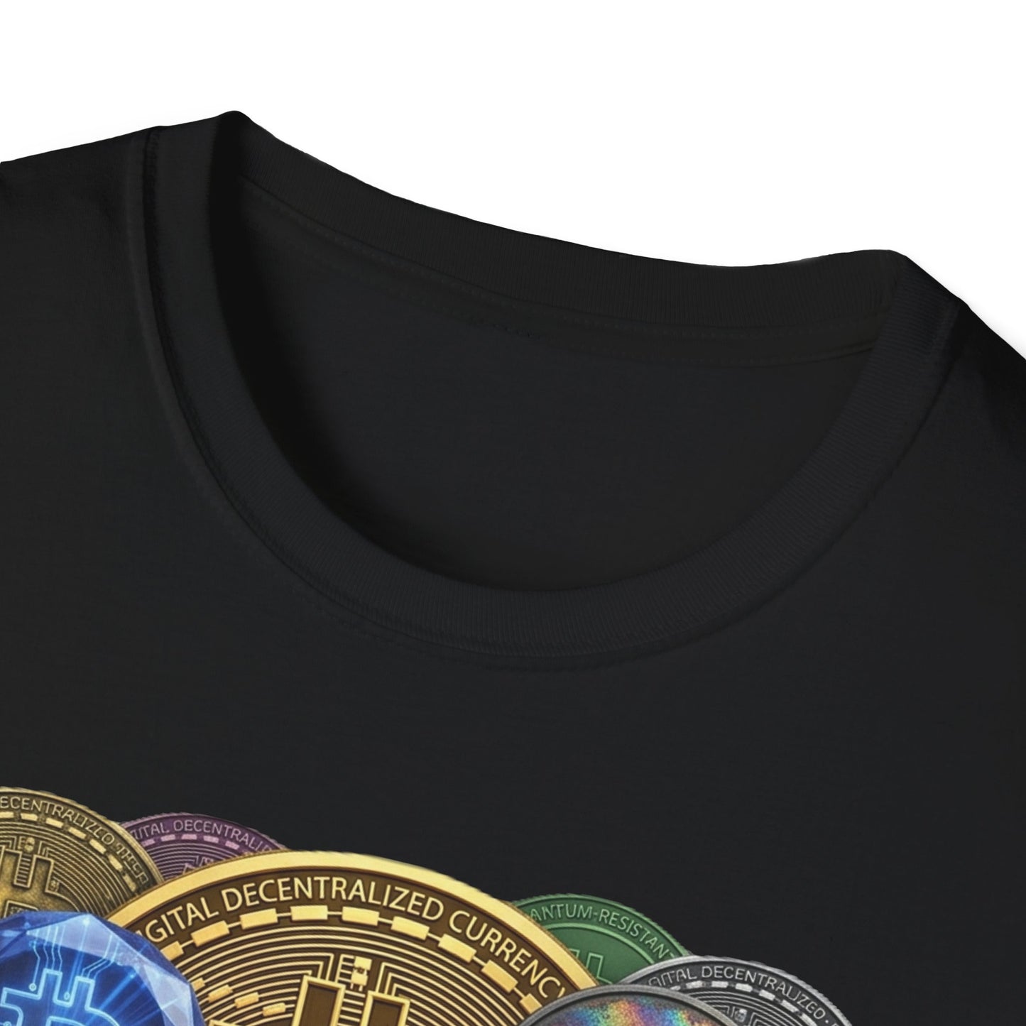 Bitcoin Crypto Coins Graphic T‑Shirt — Cryptocurrency Investor Tee