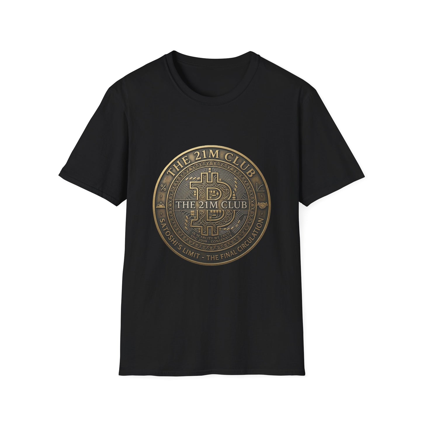 Bitcoin The 21M Club T-Shirt — Retro Crypto Coin Design