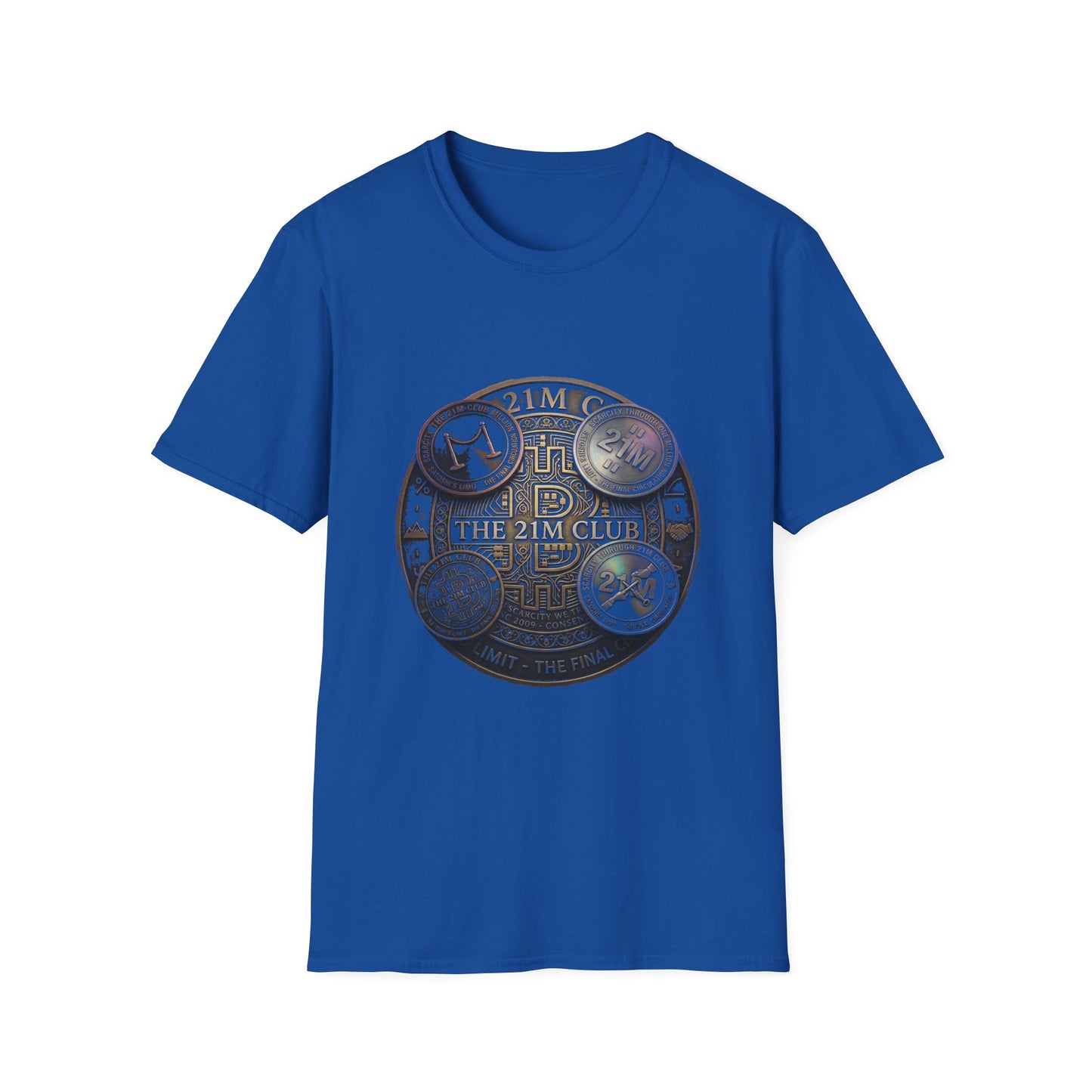 Vintage 21M Club Coin Circle T-Shirt — Retro Currency Graphic Tee