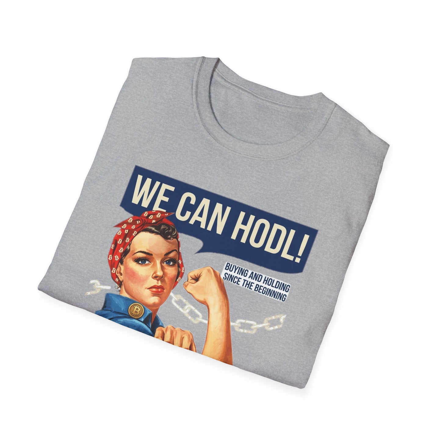 HODL Rosie T-Shirt – We Can HODL! Crypto Investor Retro Tee