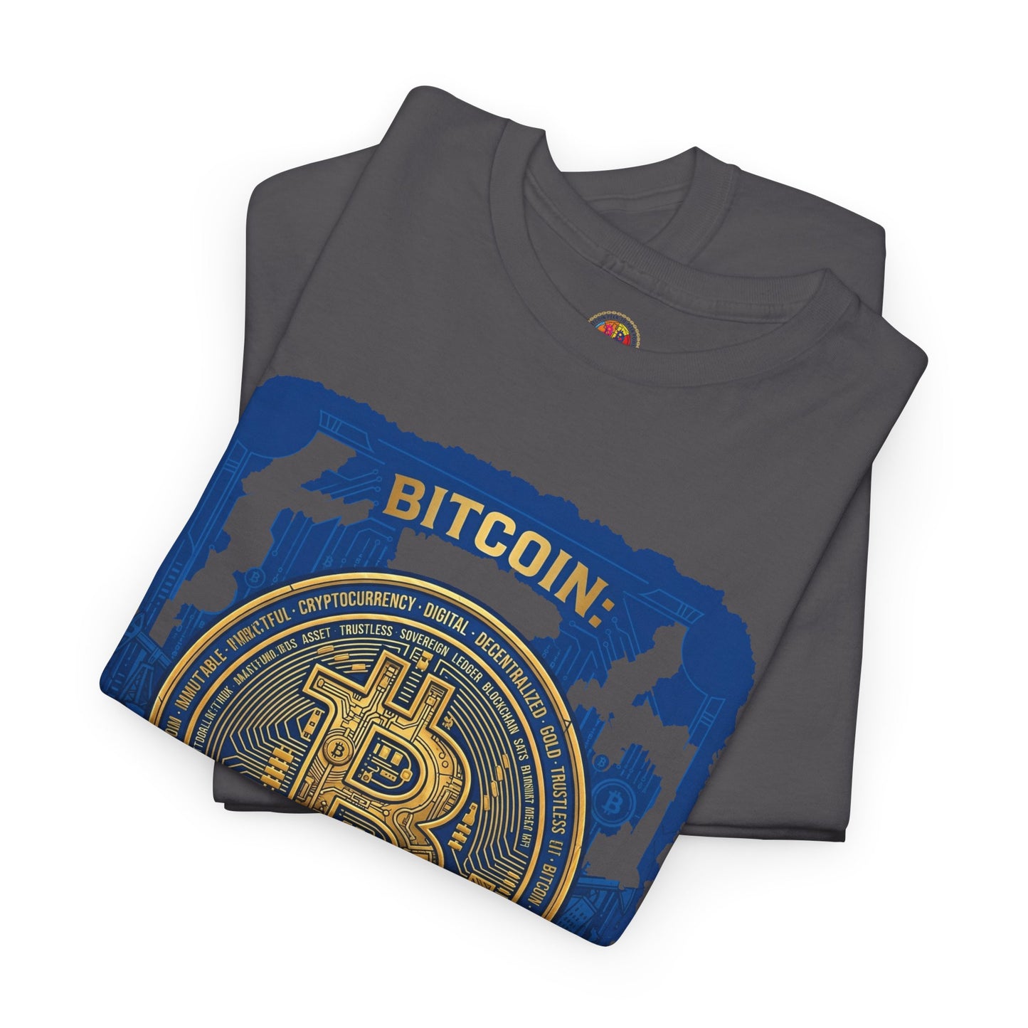 Bitcoin Vintage Coin Graphic Tee — Crypto Enthusiast T-Shirt