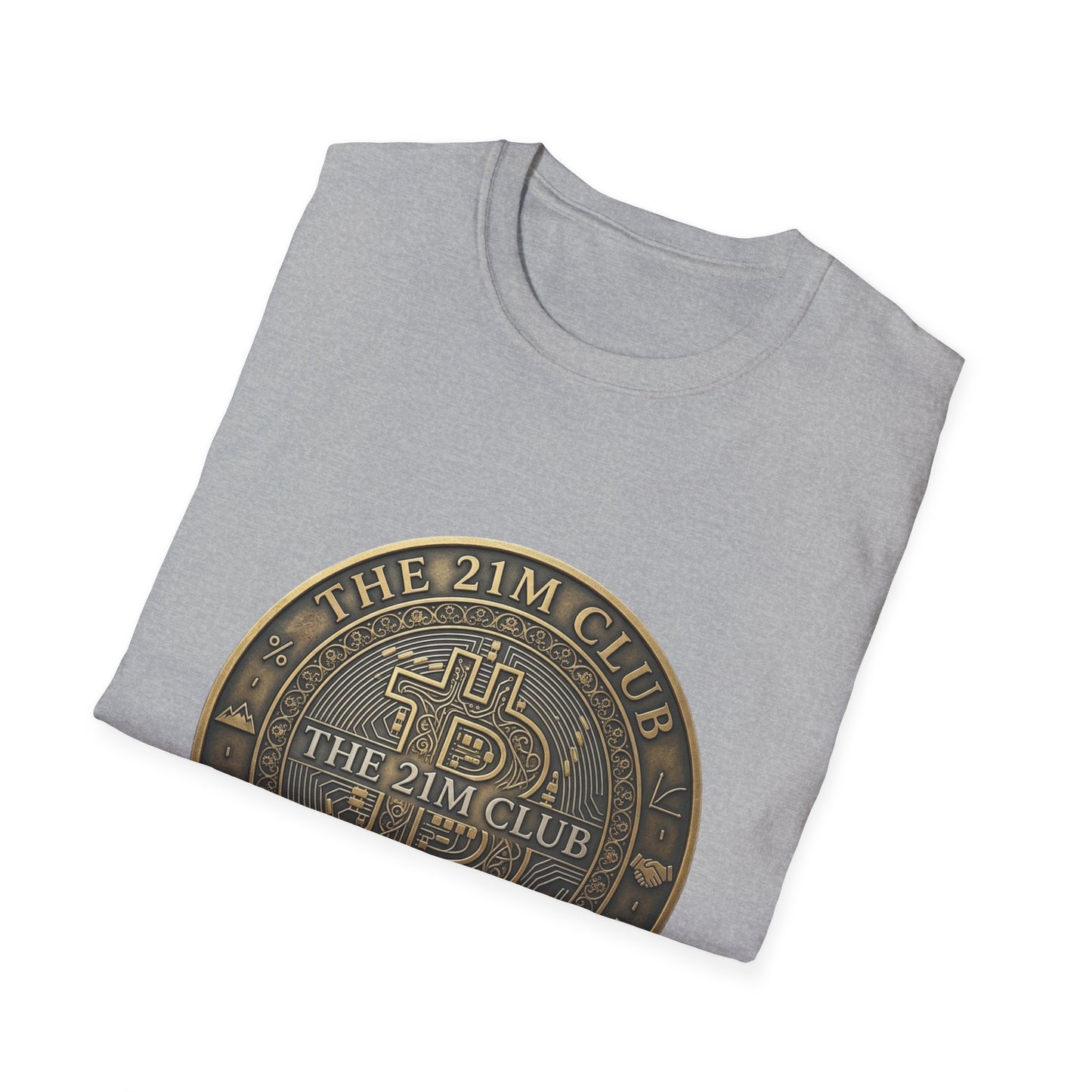 Bitcoin The 21M Club T-Shirt — Retro Crypto Coin Design