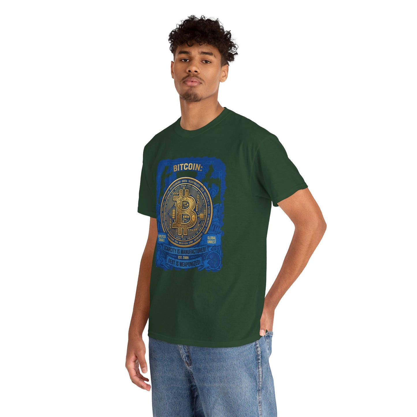Bitcoin Vintage Coin Graphic Tee — Crypto Enthusiast T-Shirt