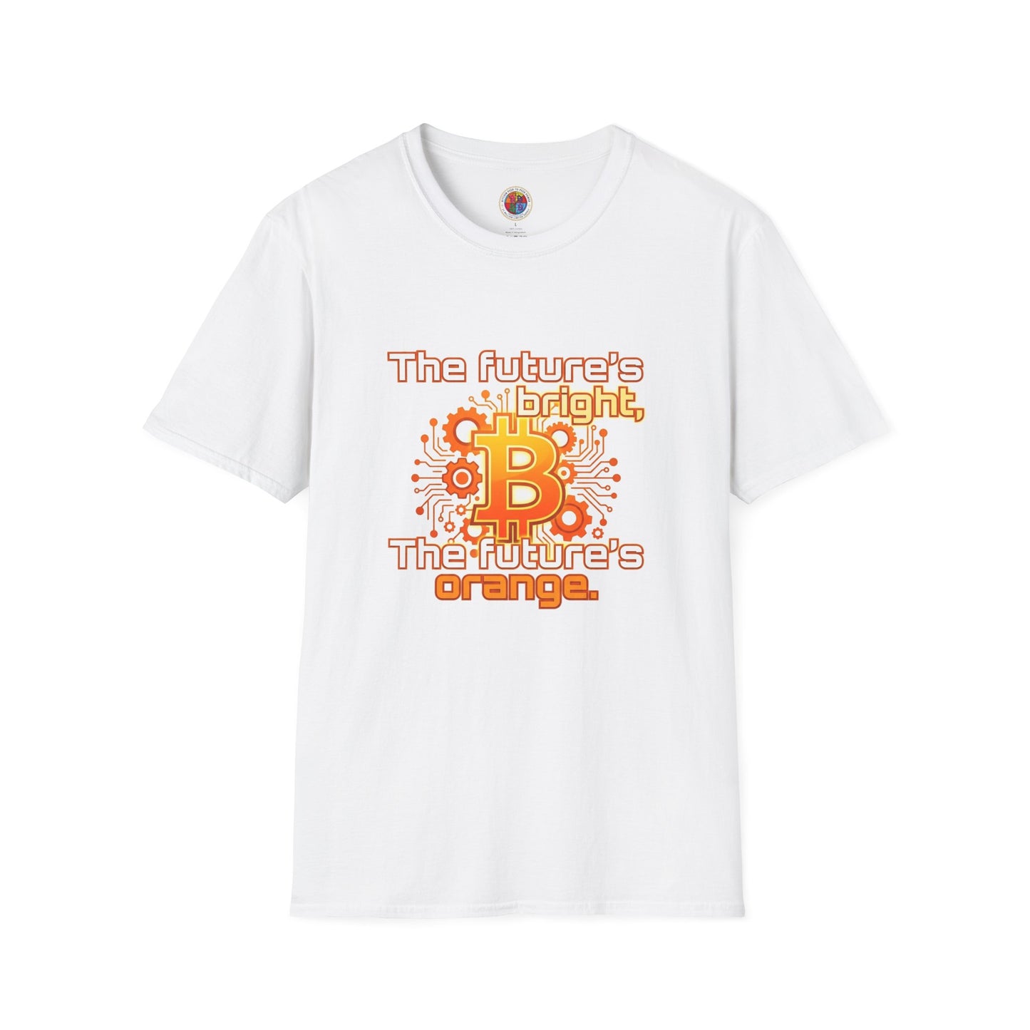 Bitcoin T-Shirt — “The Future’s Bright, The Future’s Orange” Crypto Tee