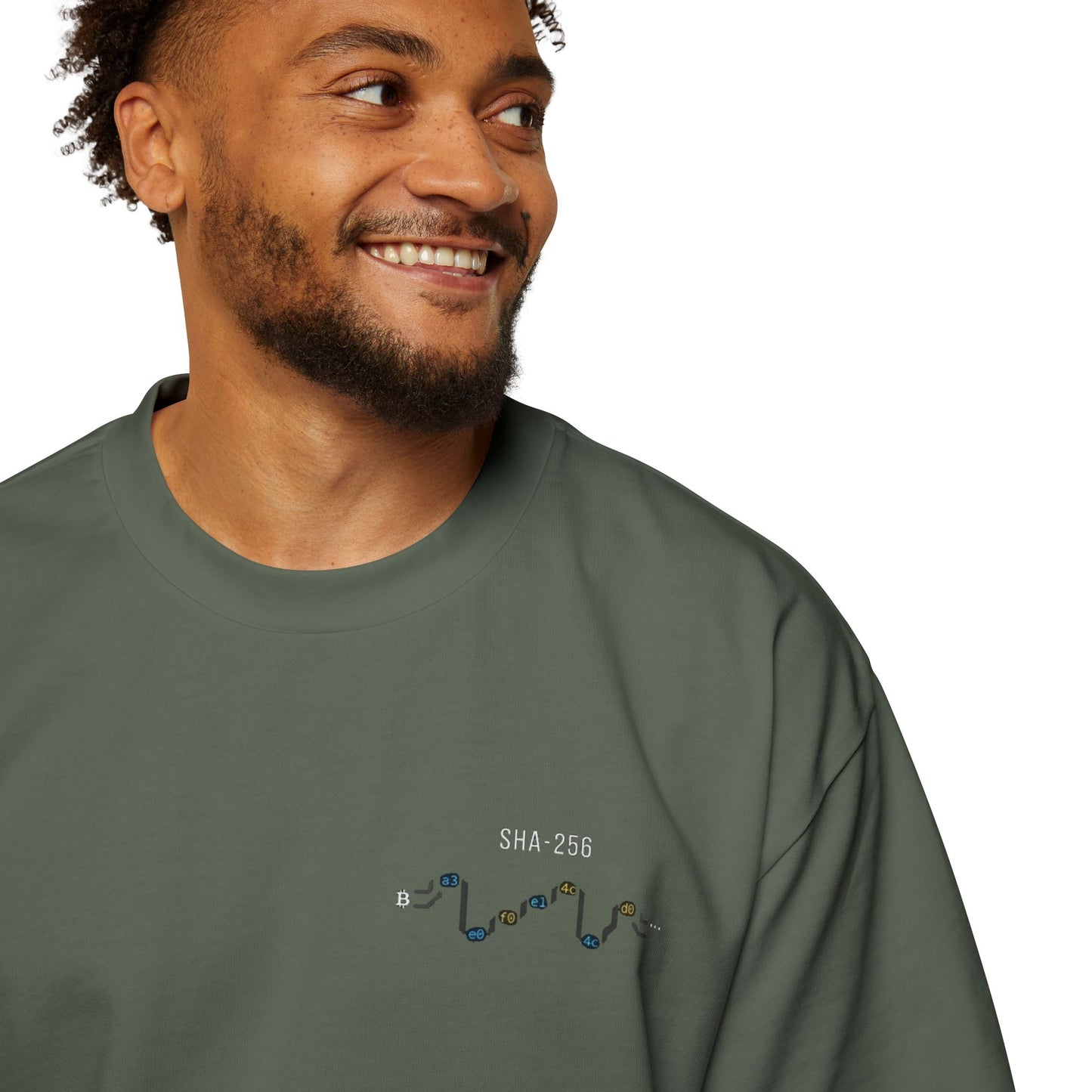 Bitcoin Genesis Block Tee — Coordinates Back & SHA-256 Front