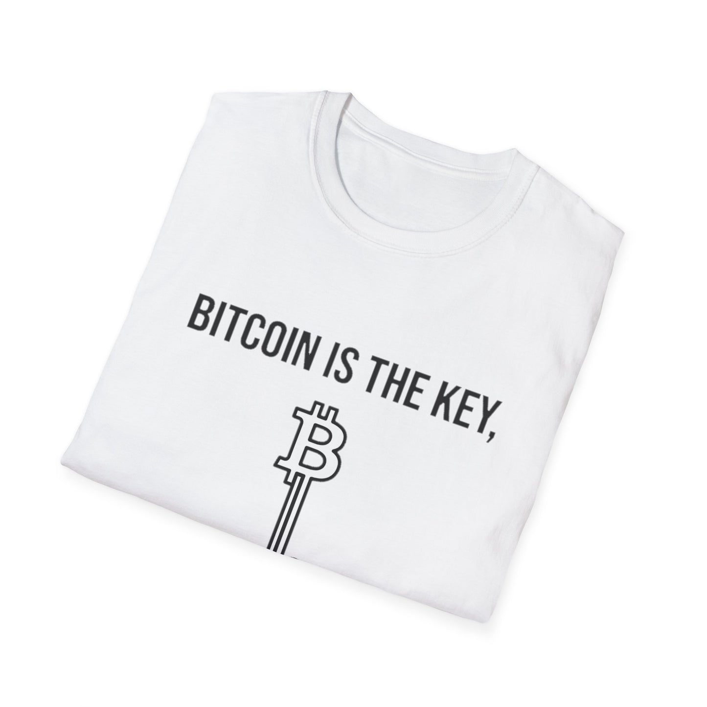 Bitcoin Is the Key T-Shirt — To Financial Freedom Crypto Tee