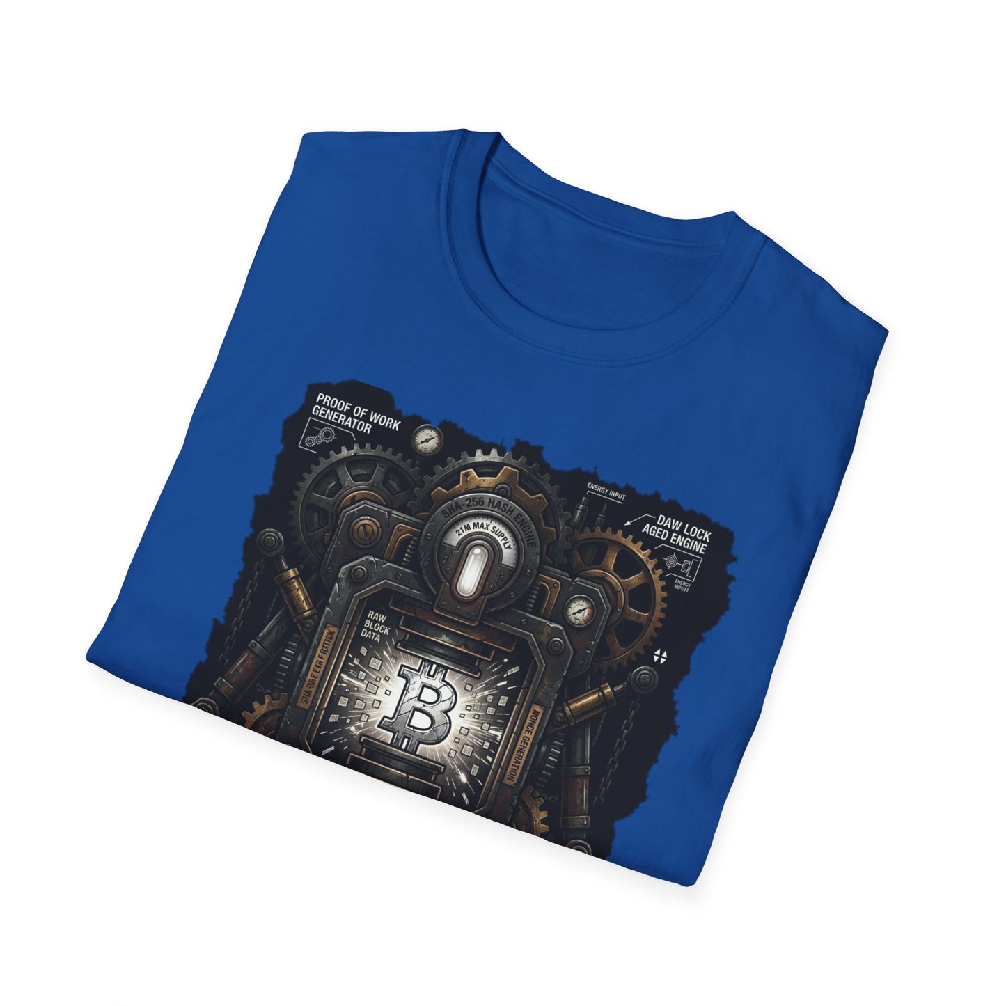 Bitcoin Proof of Work T-Shirt — Crypto Miner Vintage Graphic Tee