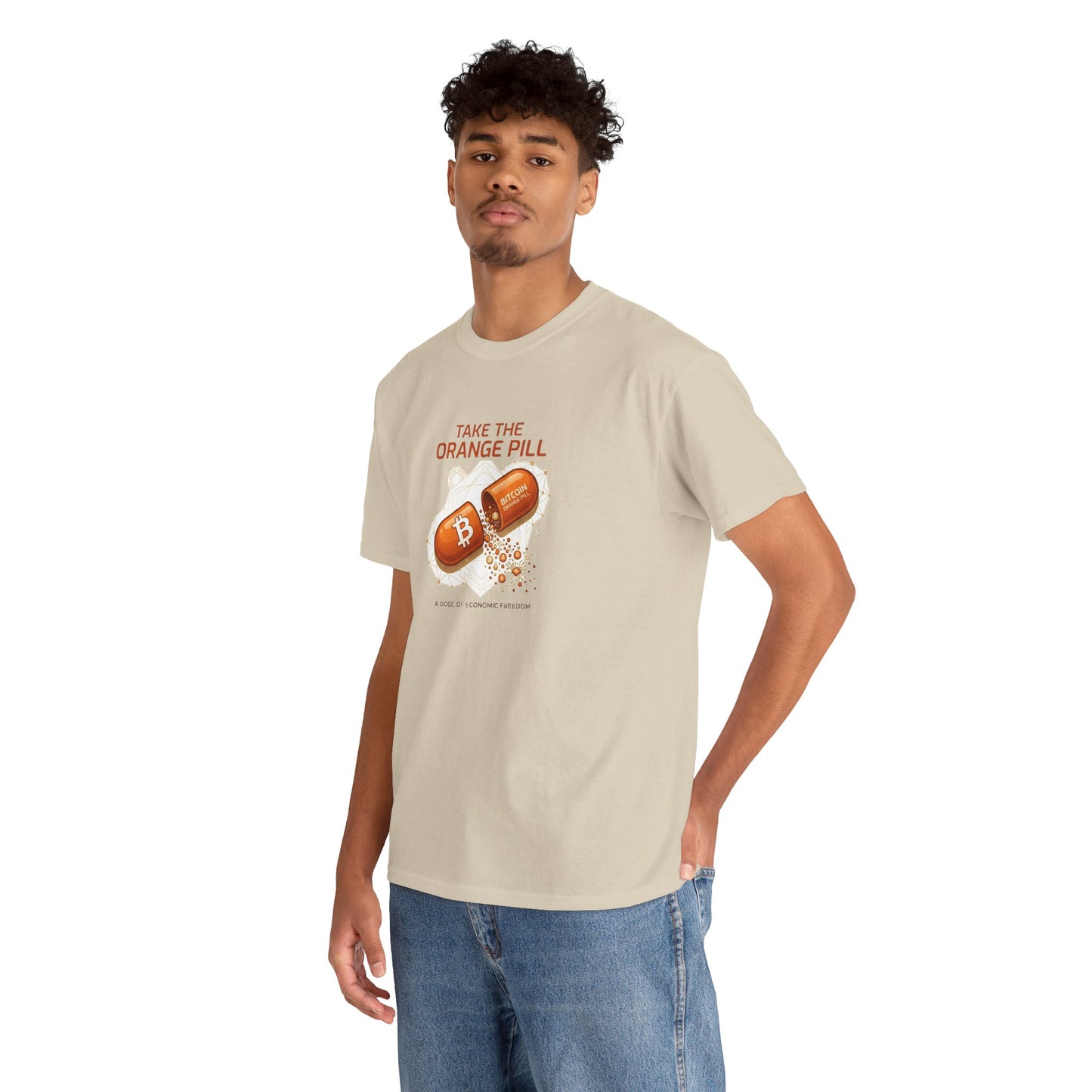 Bitcoin 'Take The Orange Pill' Graphic Tee
