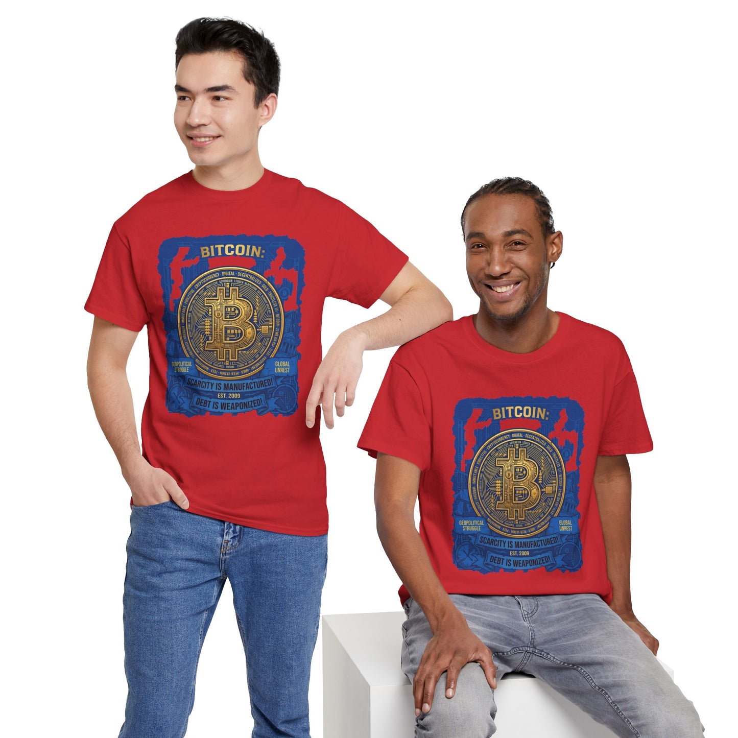 Bitcoin Vintage Coin Graphic Tee — Crypto Enthusiast T-Shirt