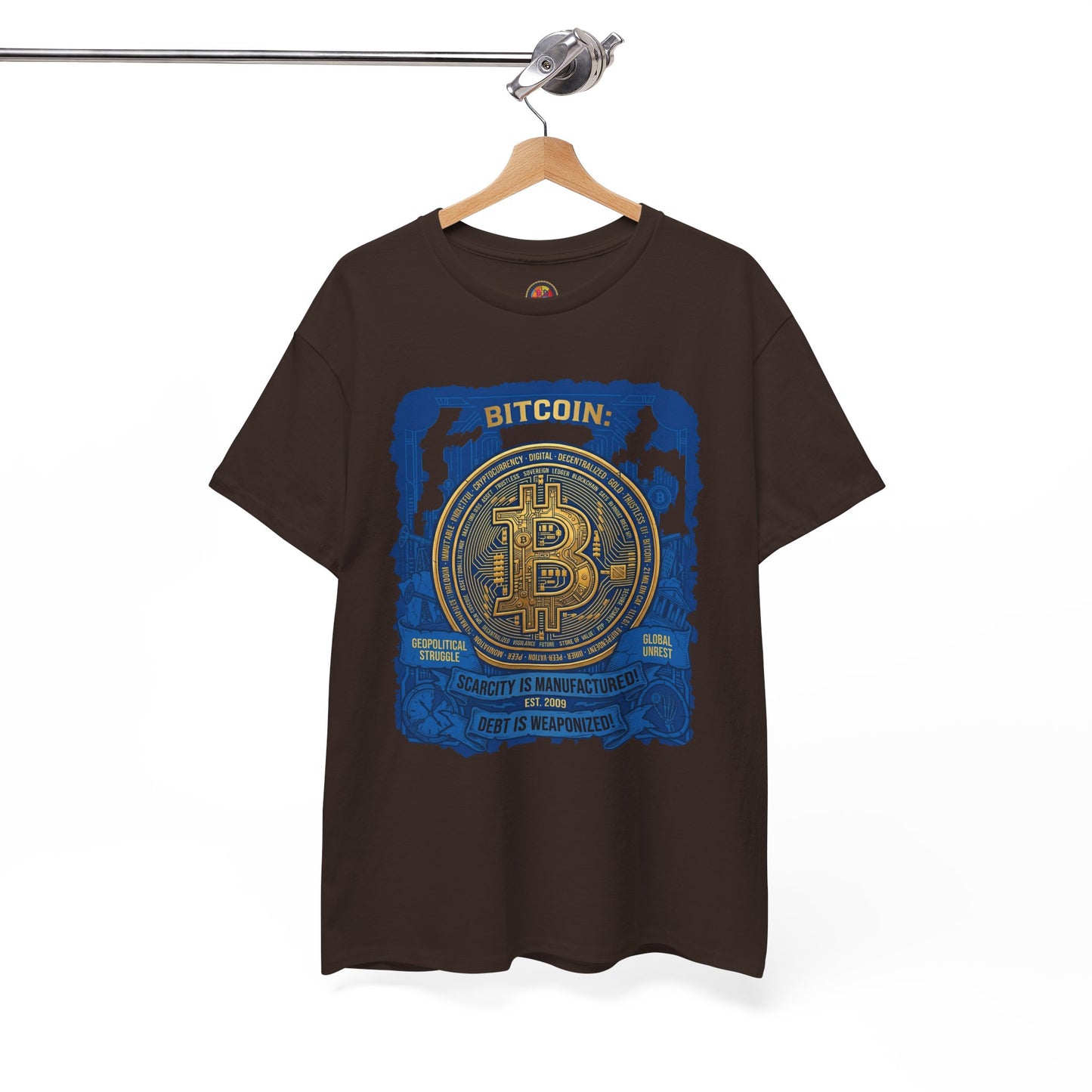Bitcoin Vintage Coin Graphic Tee — Crypto Enthusiast T-Shirt
