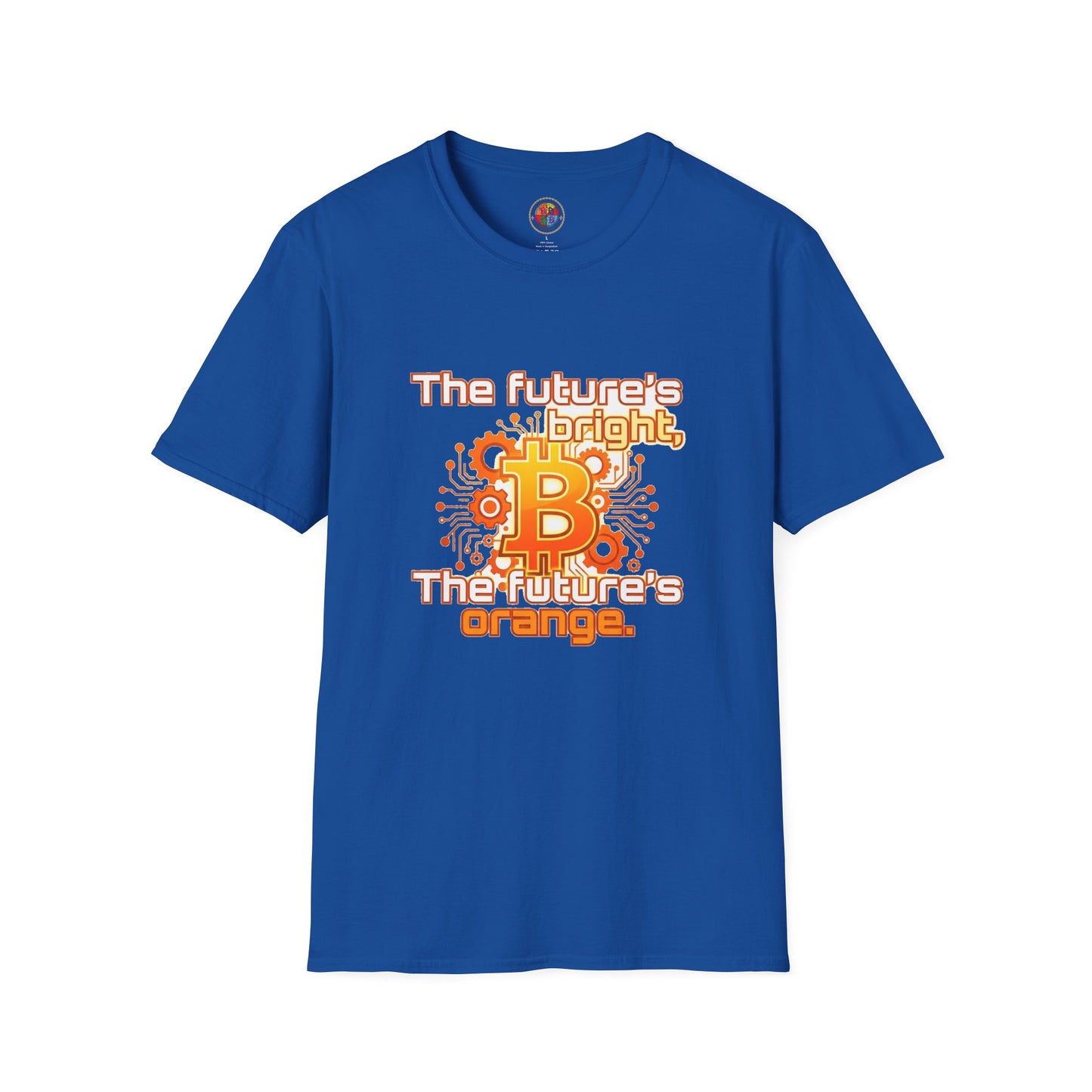 Bitcoin T-Shirt — “The Future’s Bright, The Future’s Orange” Crypto Tee