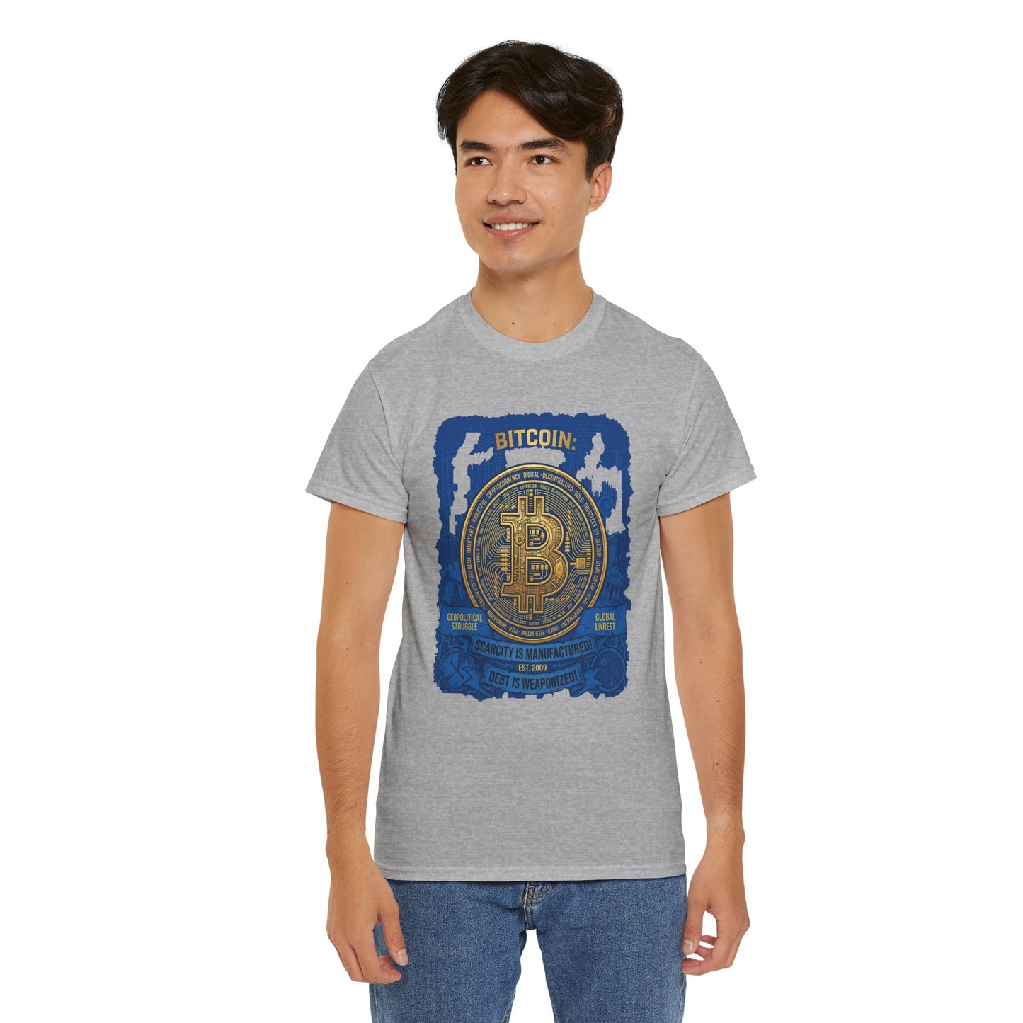 Bitcoin Vintage Coin Graphic Tee — Crypto Enthusiast T-Shirt