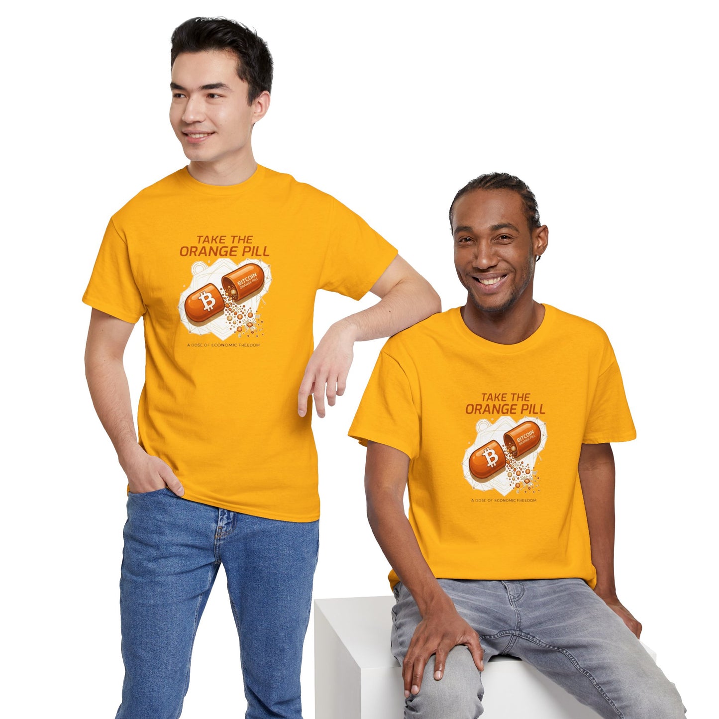 Bitcoin 'Take The Orange Pill' Graphic Tee