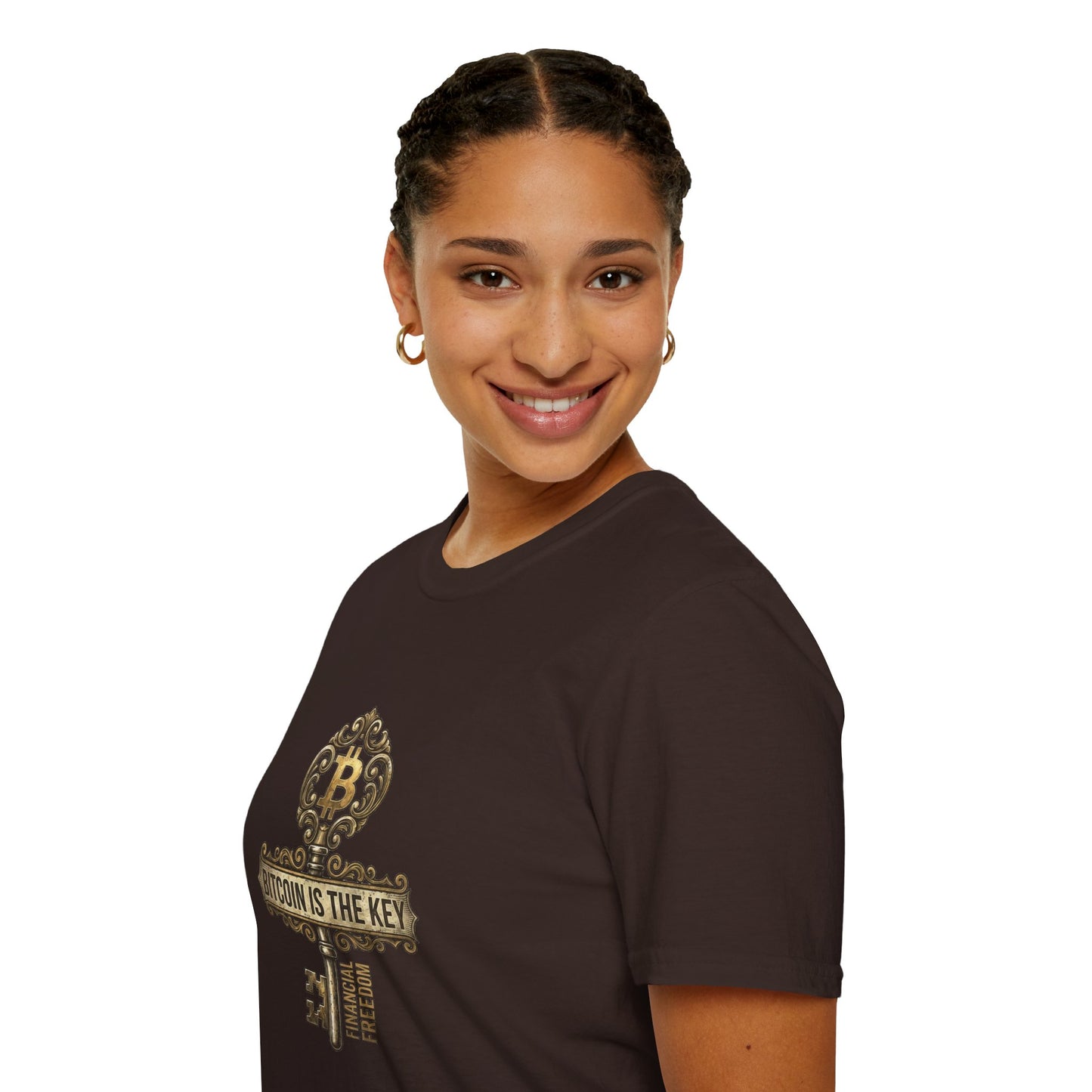 Bitcoin Is The Key Graphic T-Shirt — Vintage Key Crypto Tee