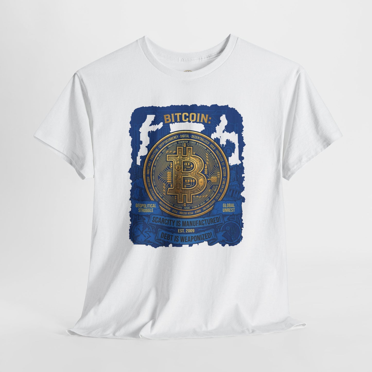 Bitcoin Vintage Coin Graphic Tee — Crypto Enthusiast T-Shirt