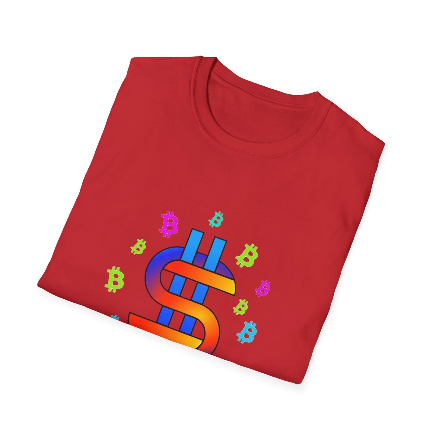 Satoshis Colorful Bitcoin Logo T-Shirt