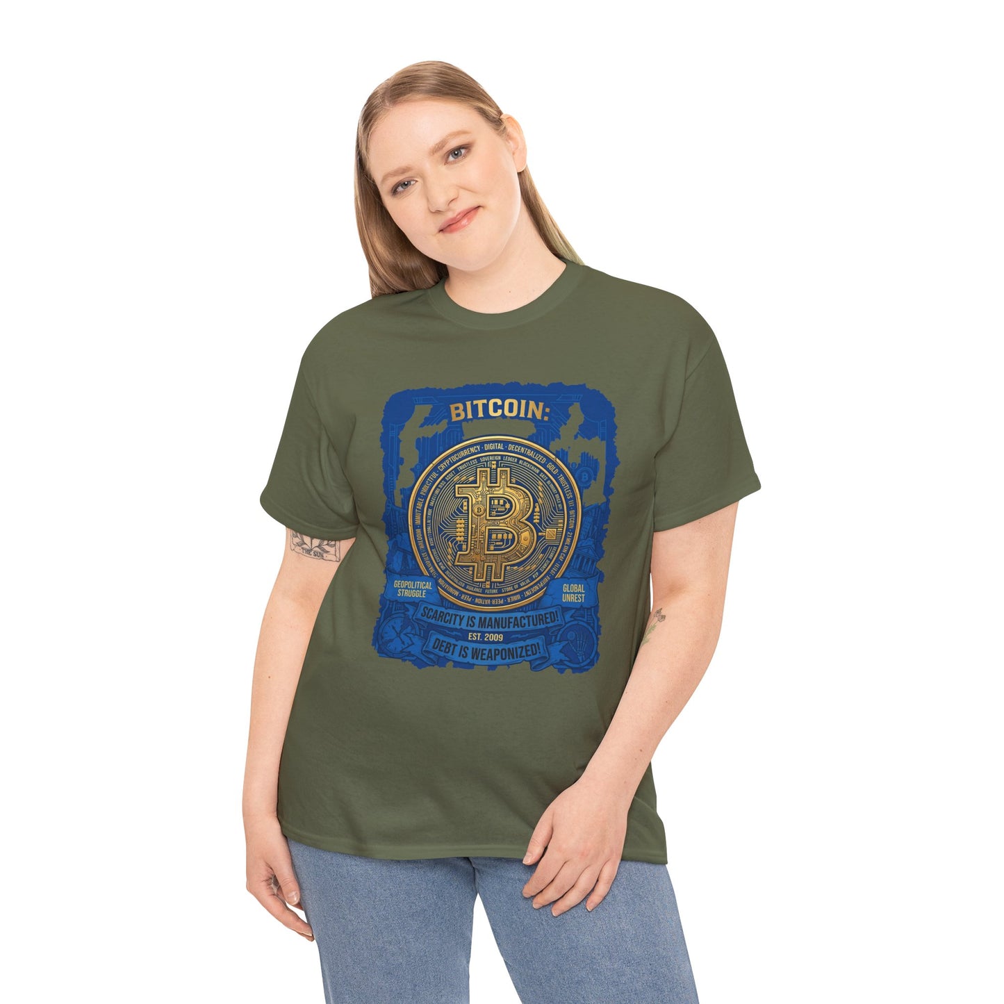 Bitcoin Vintage Coin Graphic Tee — Crypto Enthusiast T-Shirt