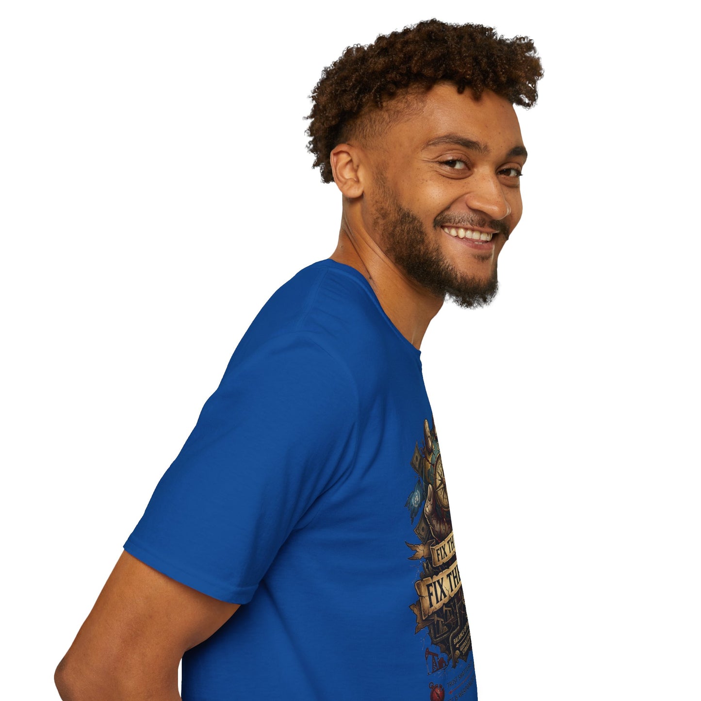 Bitcoin Is The Answer T-Shirt — "Fix The Money, Fix The World" Compass Graphic Tee