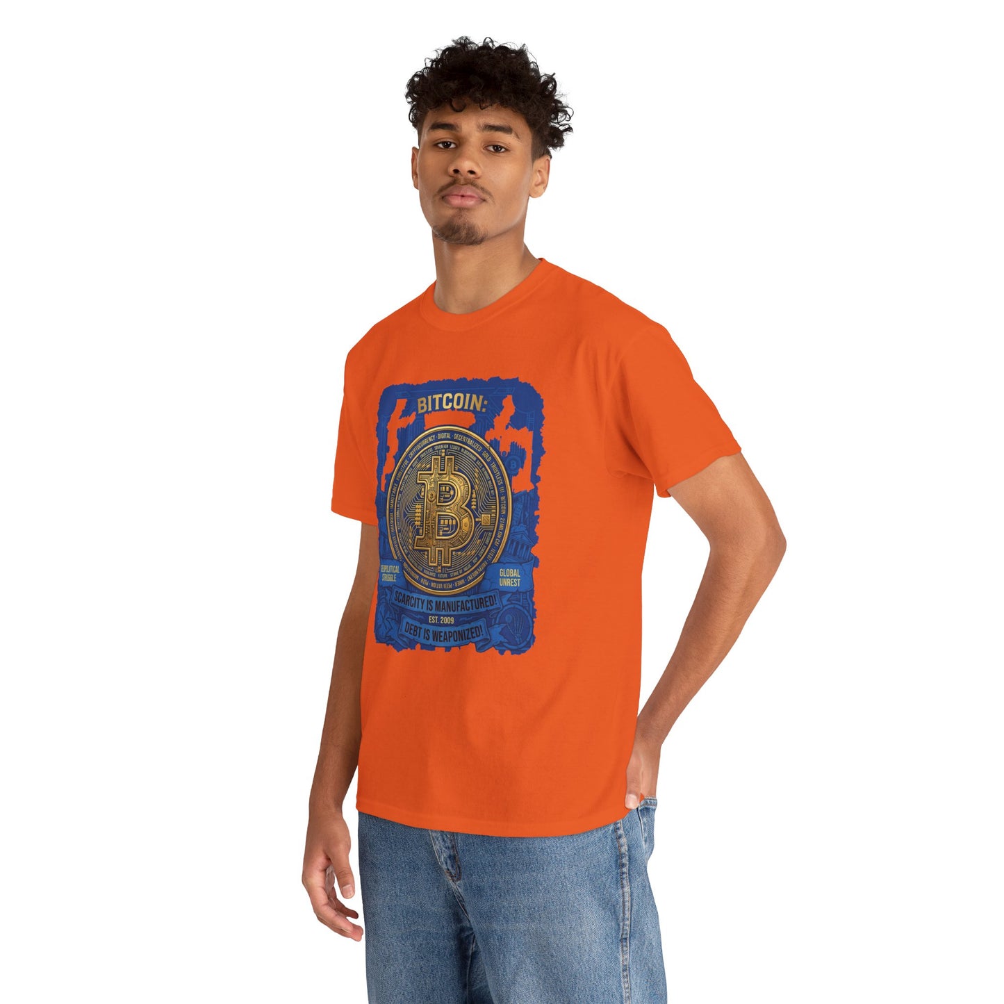 Bitcoin Vintage Coin Graphic Tee — Crypto Enthusiast T-Shirt