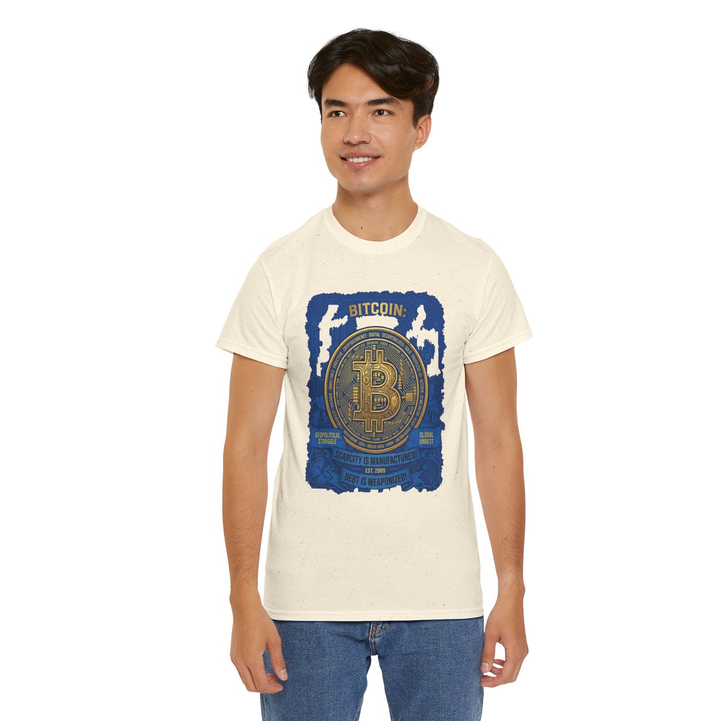 Bitcoin Vintage Coin Graphic Tee — Crypto Enthusiast T-Shirt