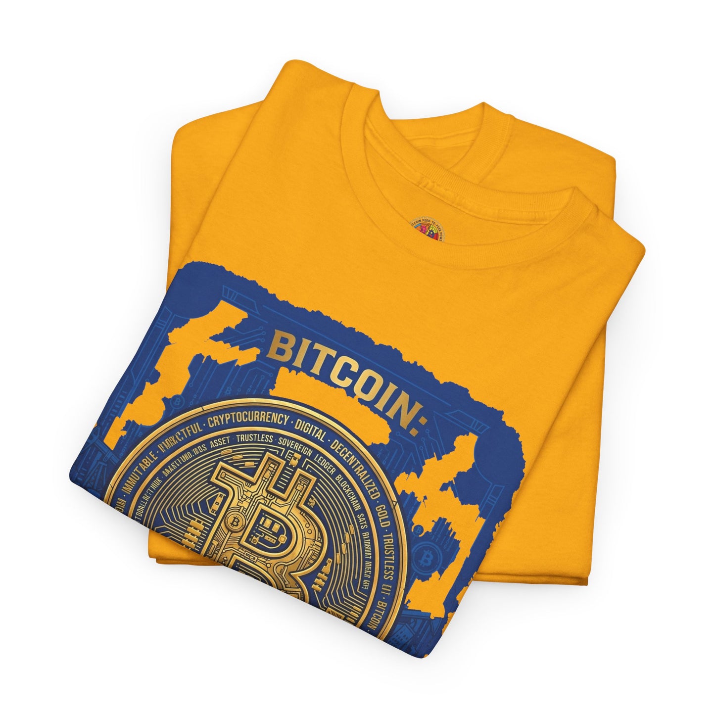 Bitcoin Vintage Coin Graphic Tee — Crypto Enthusiast T-Shirt
