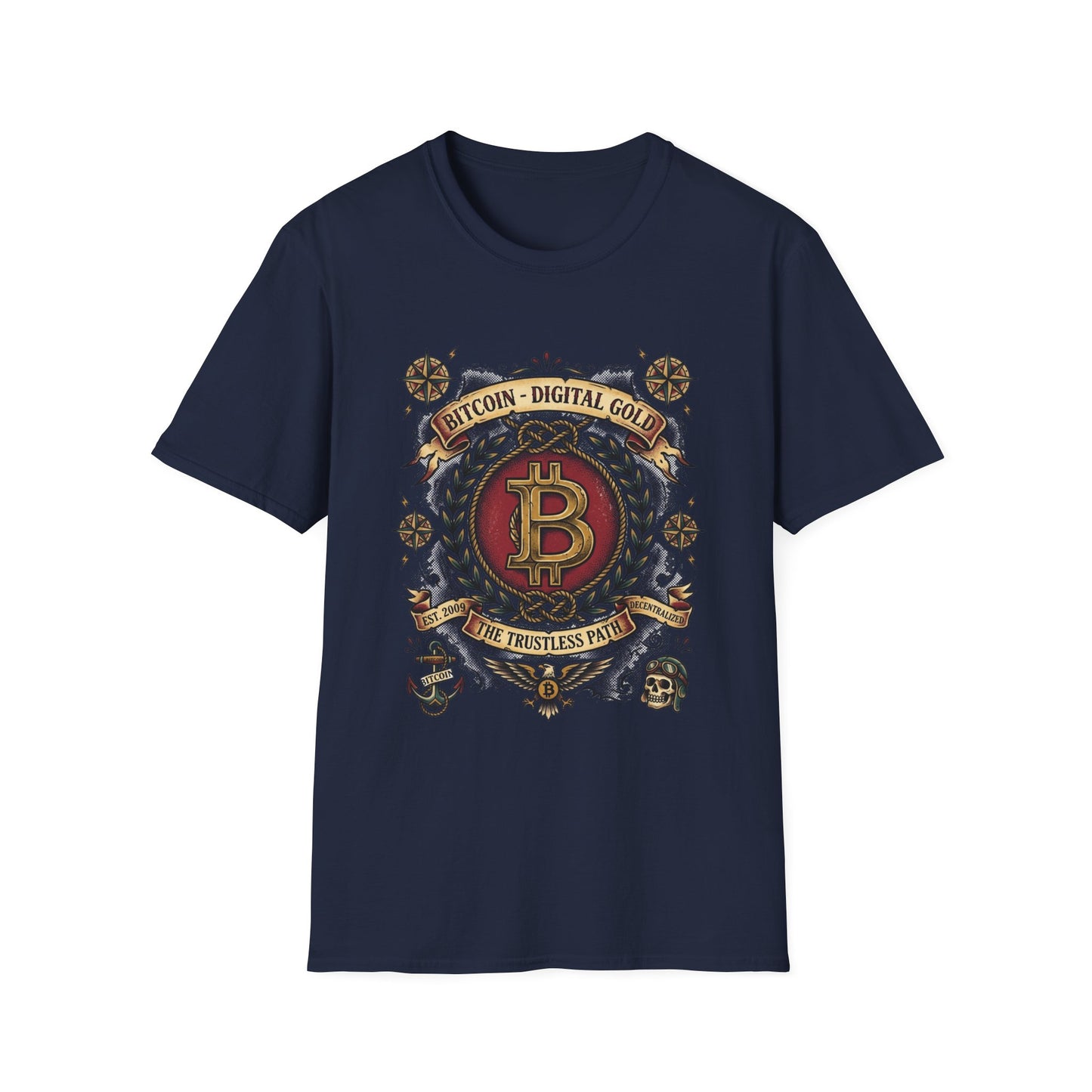 Bitcoin Crest T-Shirt — "Bitcoin: Digital Gold" Graphic Tee