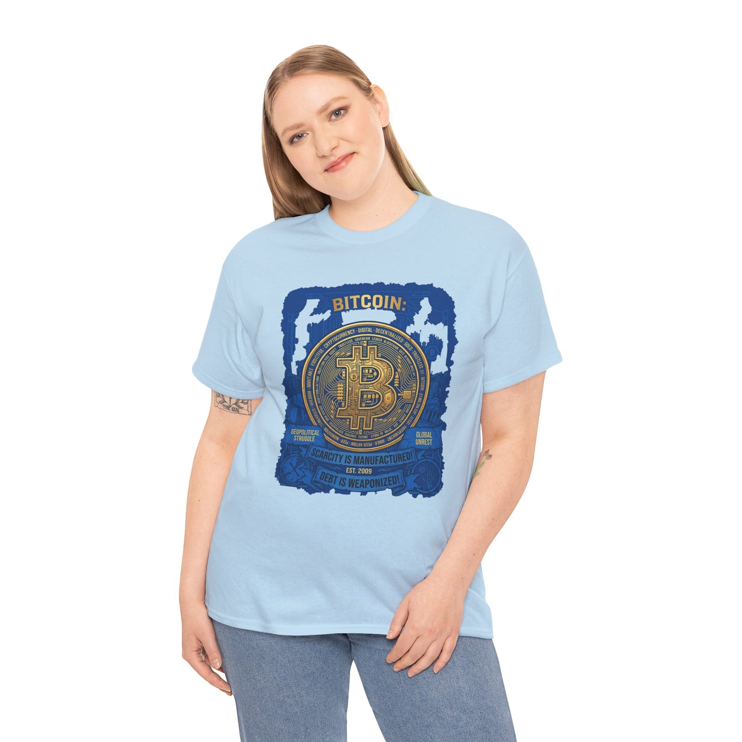 Bitcoin Vintage Coin Graphic Tee — Crypto Enthusiast T-Shirt