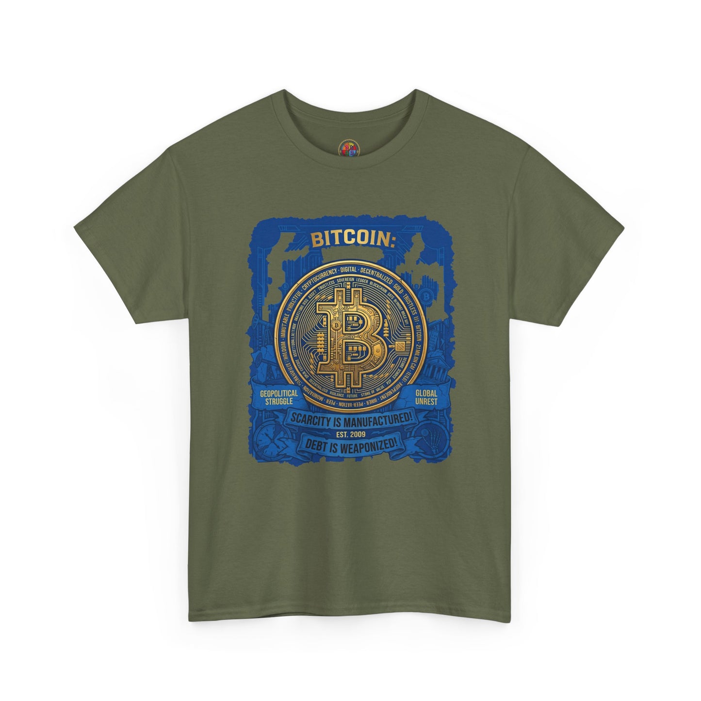 Bitcoin Vintage Coin Graphic Tee — Crypto Enthusiast T-Shirt