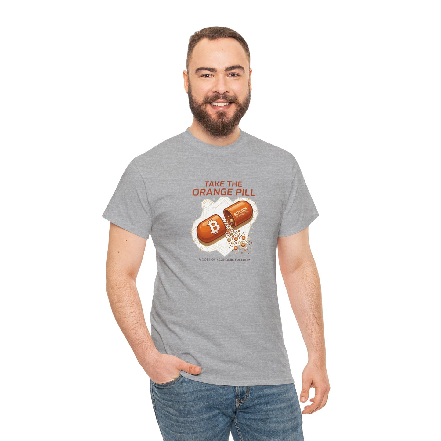 Bitcoin 'Take The Orange Pill' Graphic Tee