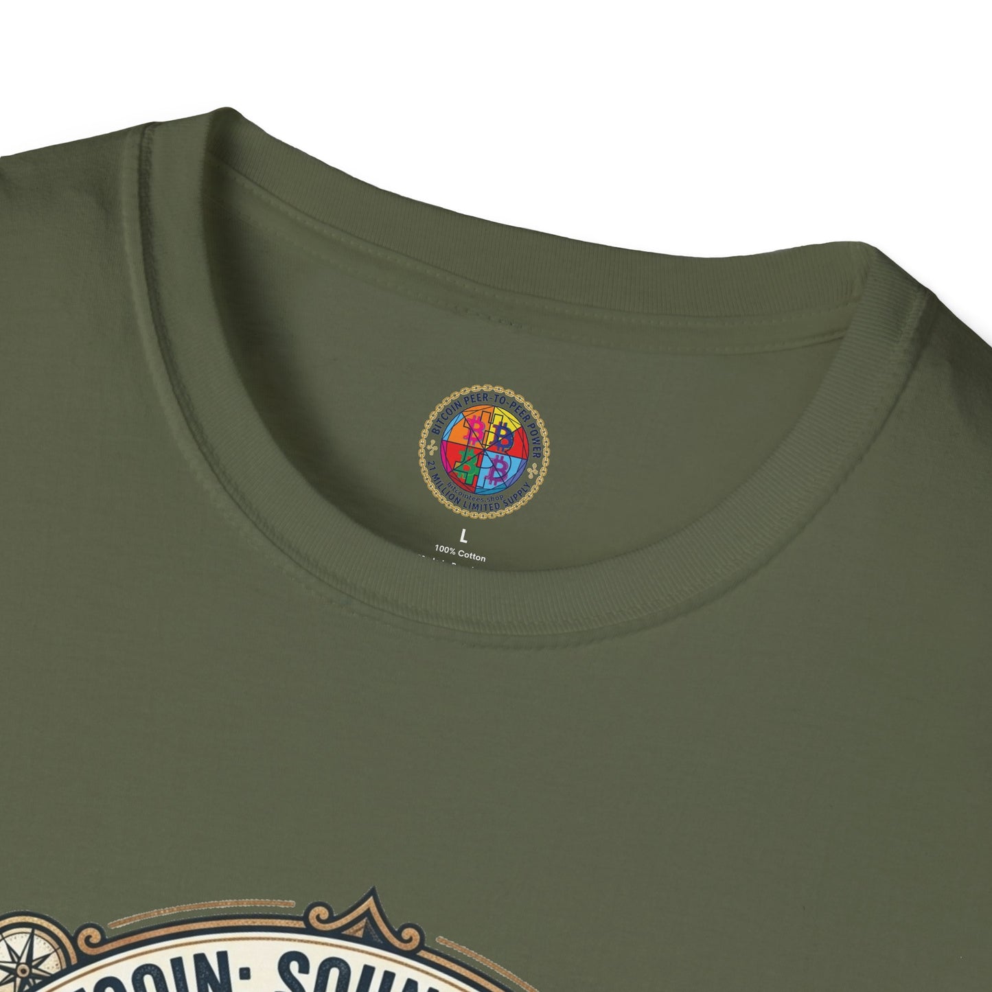 Bitcoin Emblem T-Shirt — "Bitcoin: Sound Money" Vintage Crypto Crest Tee