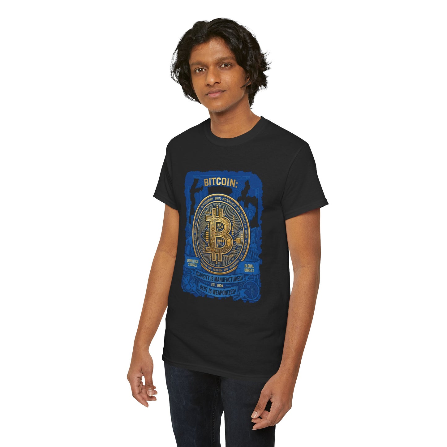 Bitcoin Vintage Coin Graphic Tee — Crypto Enthusiast T-Shirt