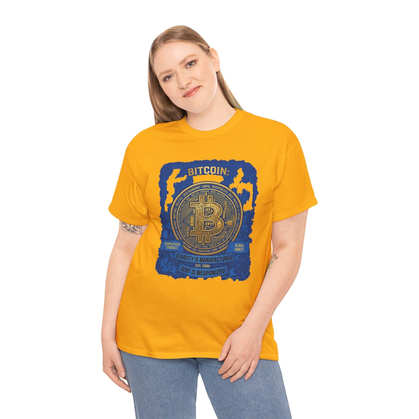 Bitcoin Vintage Coin Graphic Tee — Crypto Enthusiast T-Shirt