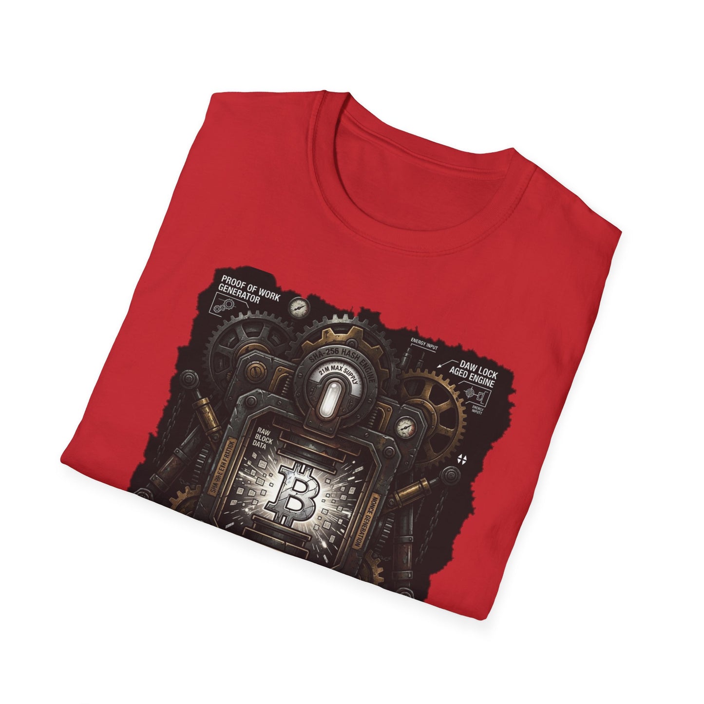 Bitcoin Proof of Work T-Shirt — Crypto Miner Vintage Graphic Tee