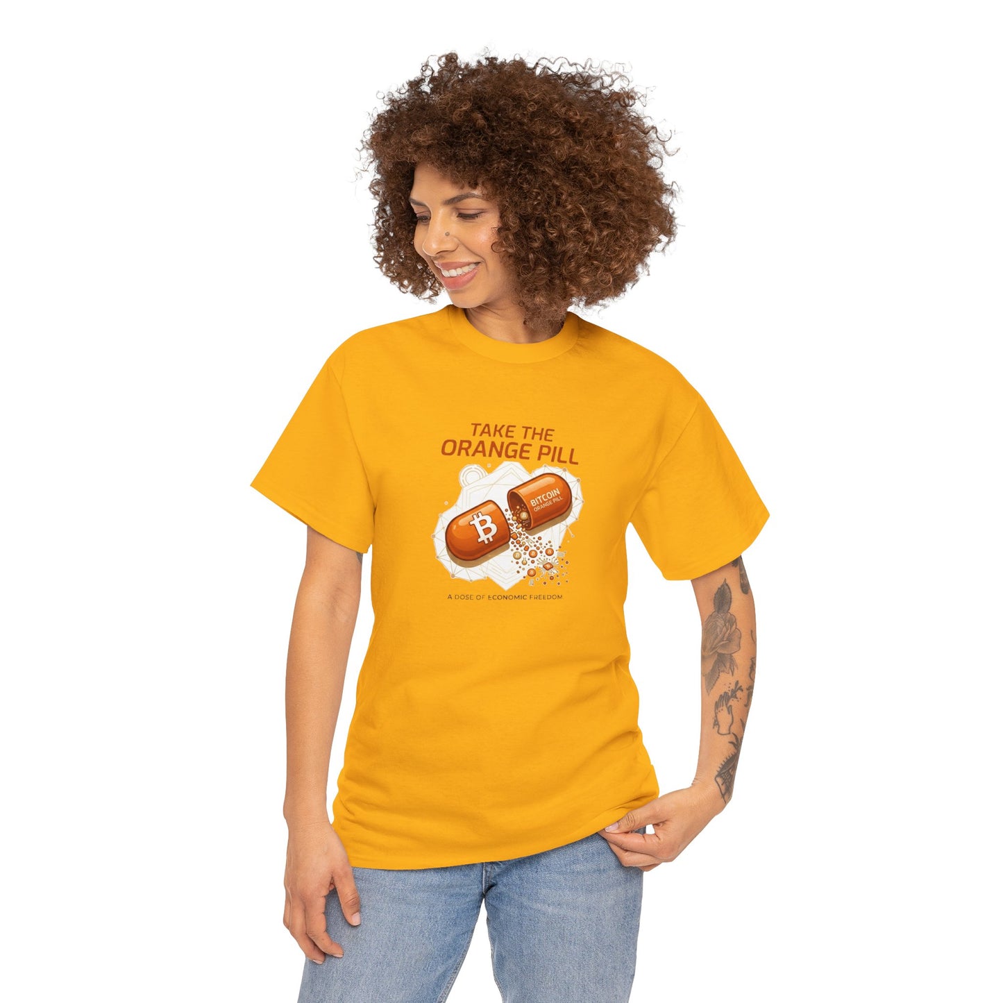 Bitcoin 'Take The Orange Pill' Graphic Tee