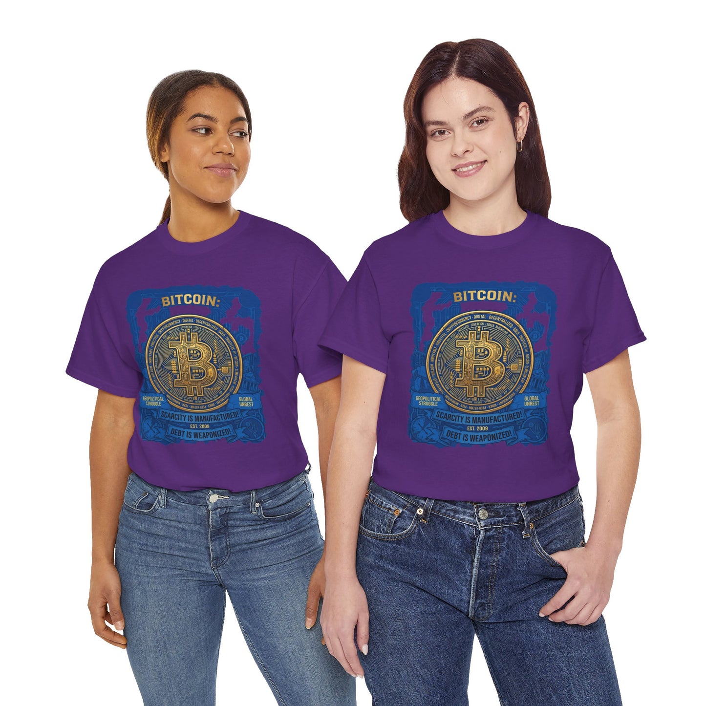 Bitcoin Vintage Coin Graphic Tee — Crypto Enthusiast T-Shirt