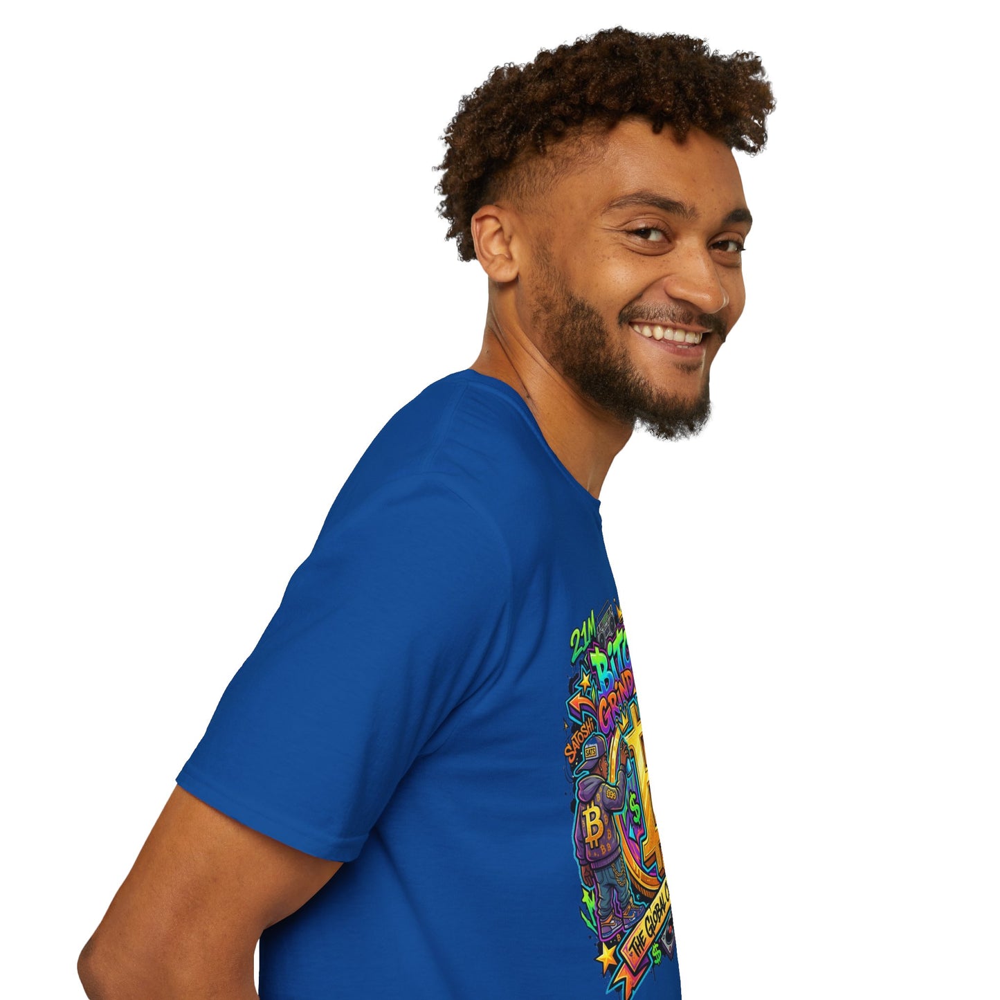 Bitcoin Grind & HODL T-Shirt — Crypto Currency Street Art Tee