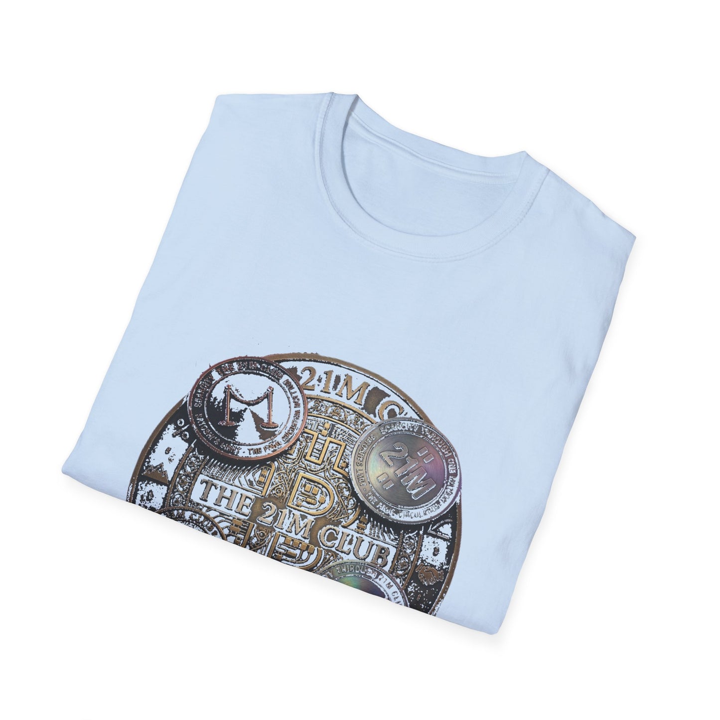 Vintage 21M Club Coin Circle T-Shirt — Retro Currency Graphic Tee