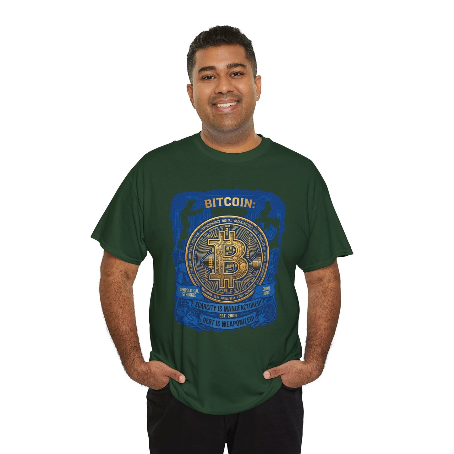 Bitcoin Vintage Coin Graphic Tee — Crypto Enthusiast T-Shirt