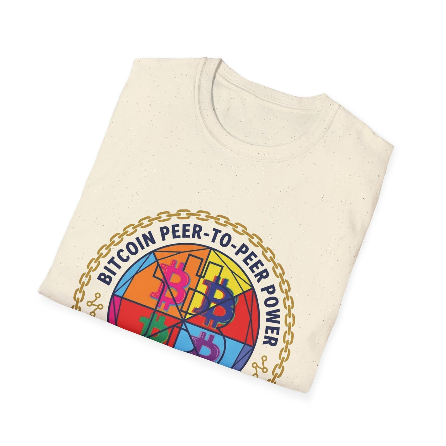 Bitcointees Colorwheel Logo T-Shirt — Crypto Peer-to-Peer Graphic Tee