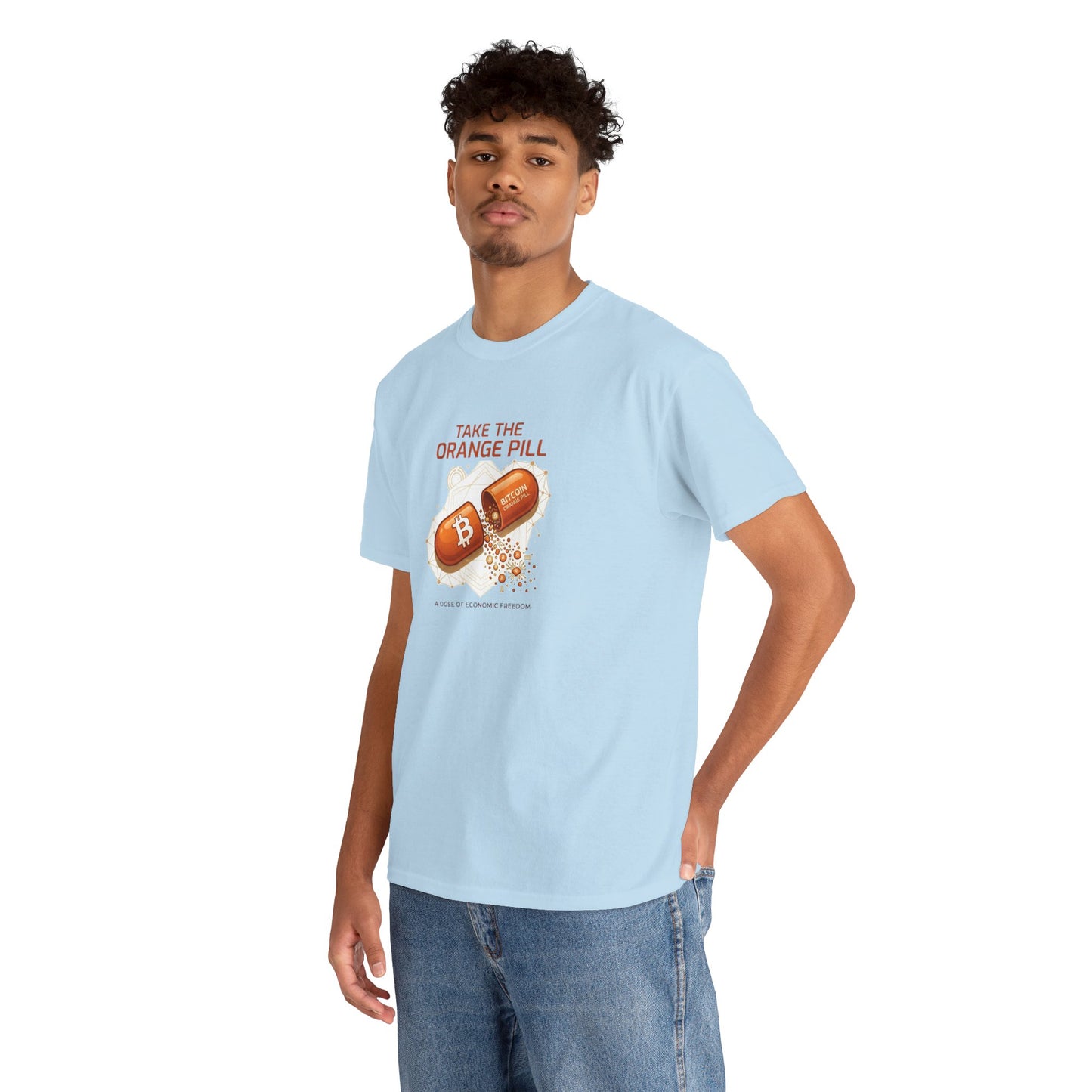 Bitcoin 'Take The Orange Pill' Graphic Tee