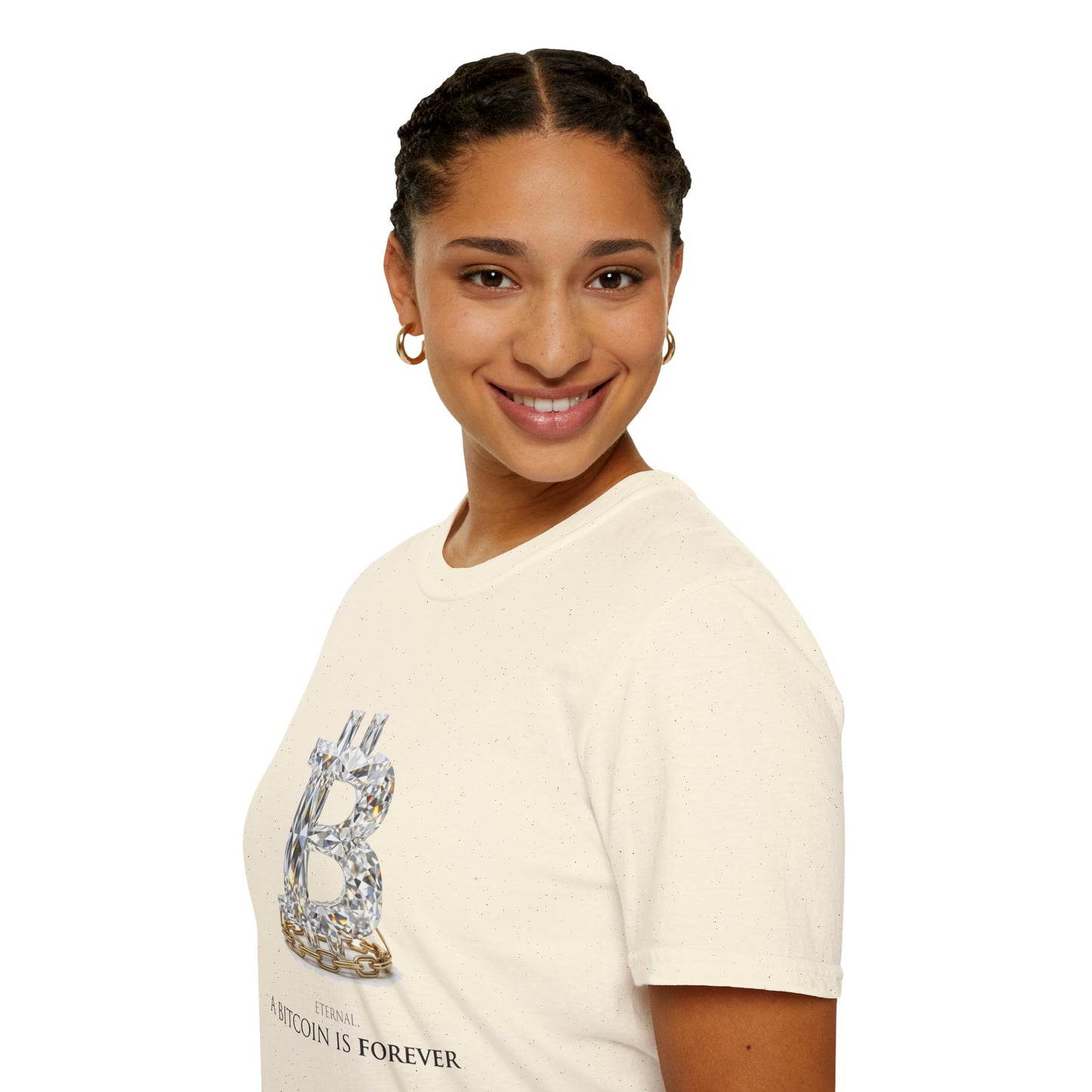 Bitcoin Diamond Forever Graphic Tee | Unisex Softstyle T-Shirt