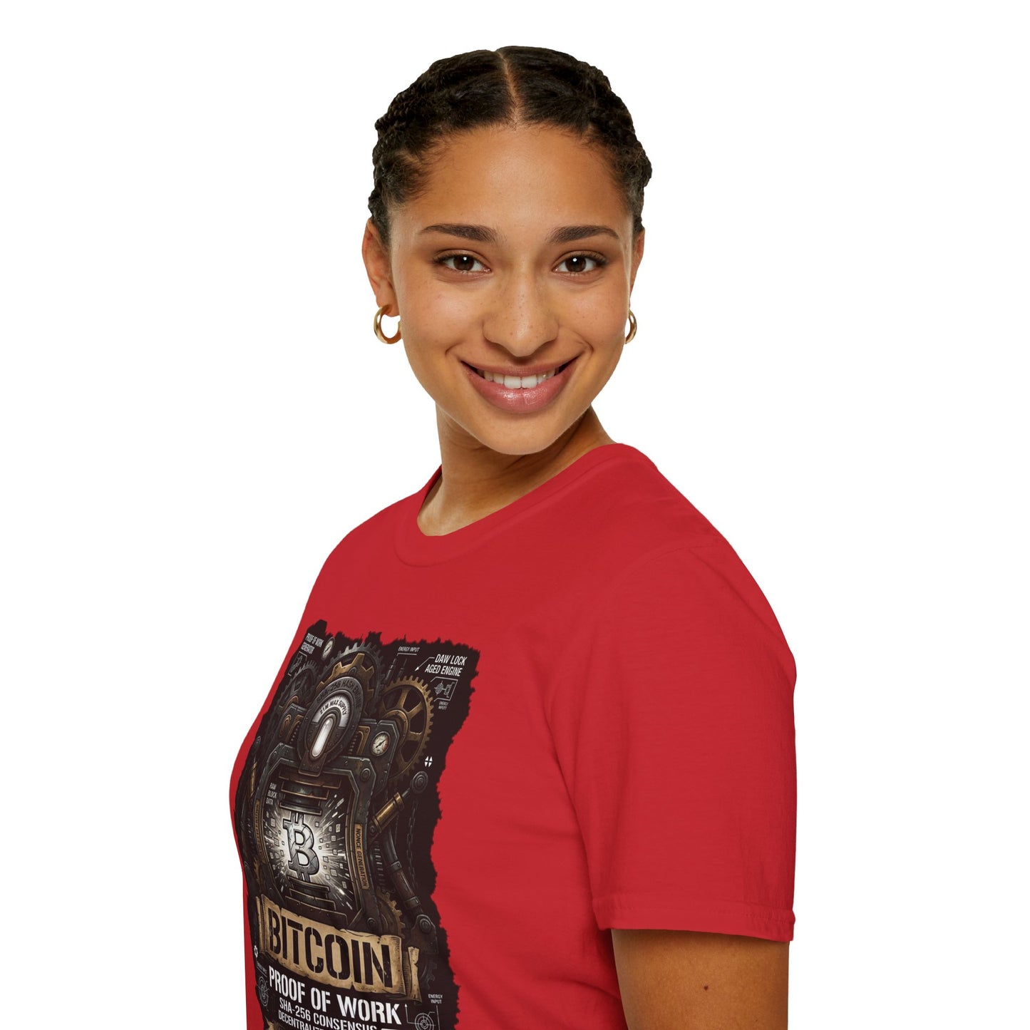 Bitcoin Proof of Work T-Shirt — Crypto Miner Vintage Graphic Tee