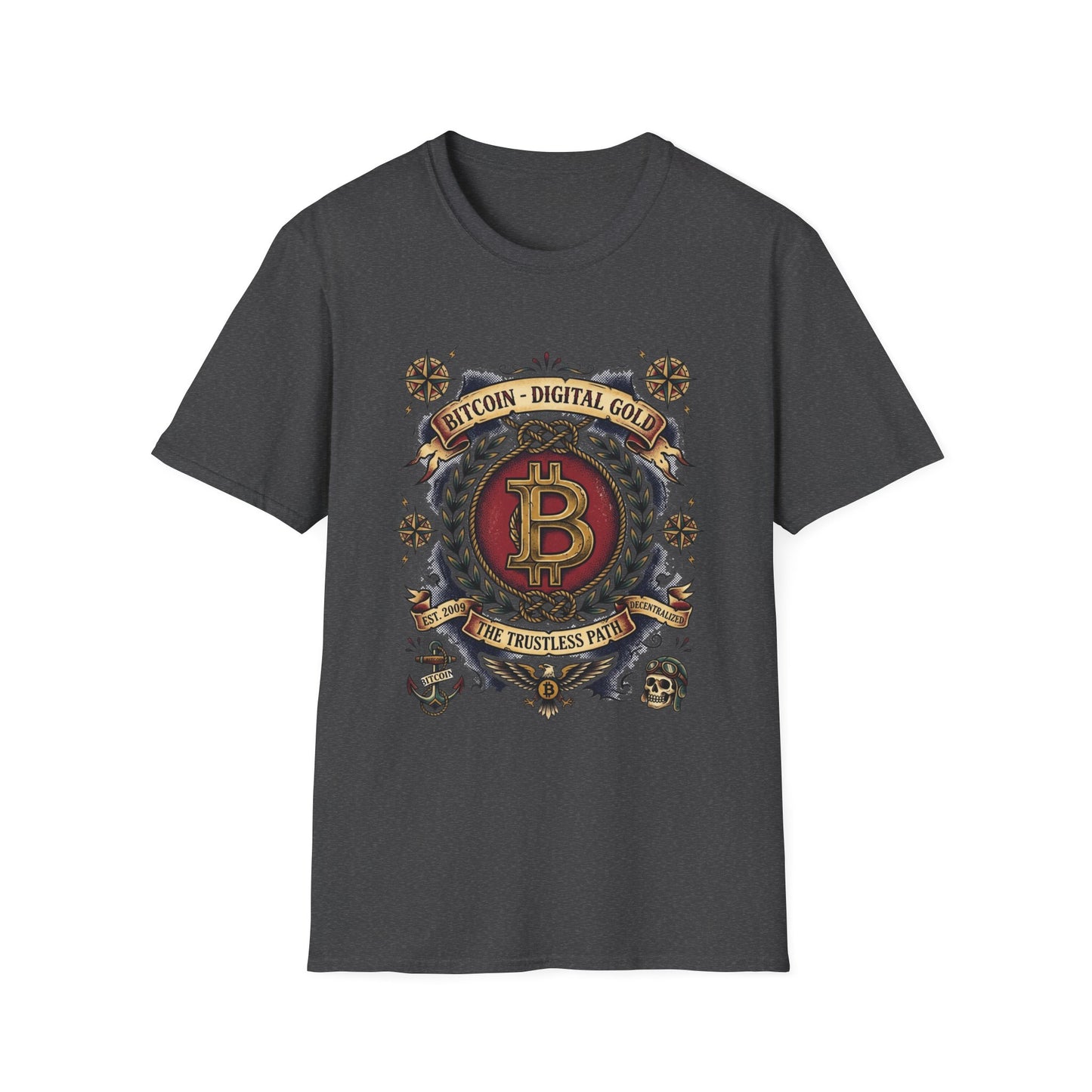 Bitcoin Crest T-Shirt — "Bitcoin: Digital Gold" Graphic Tee