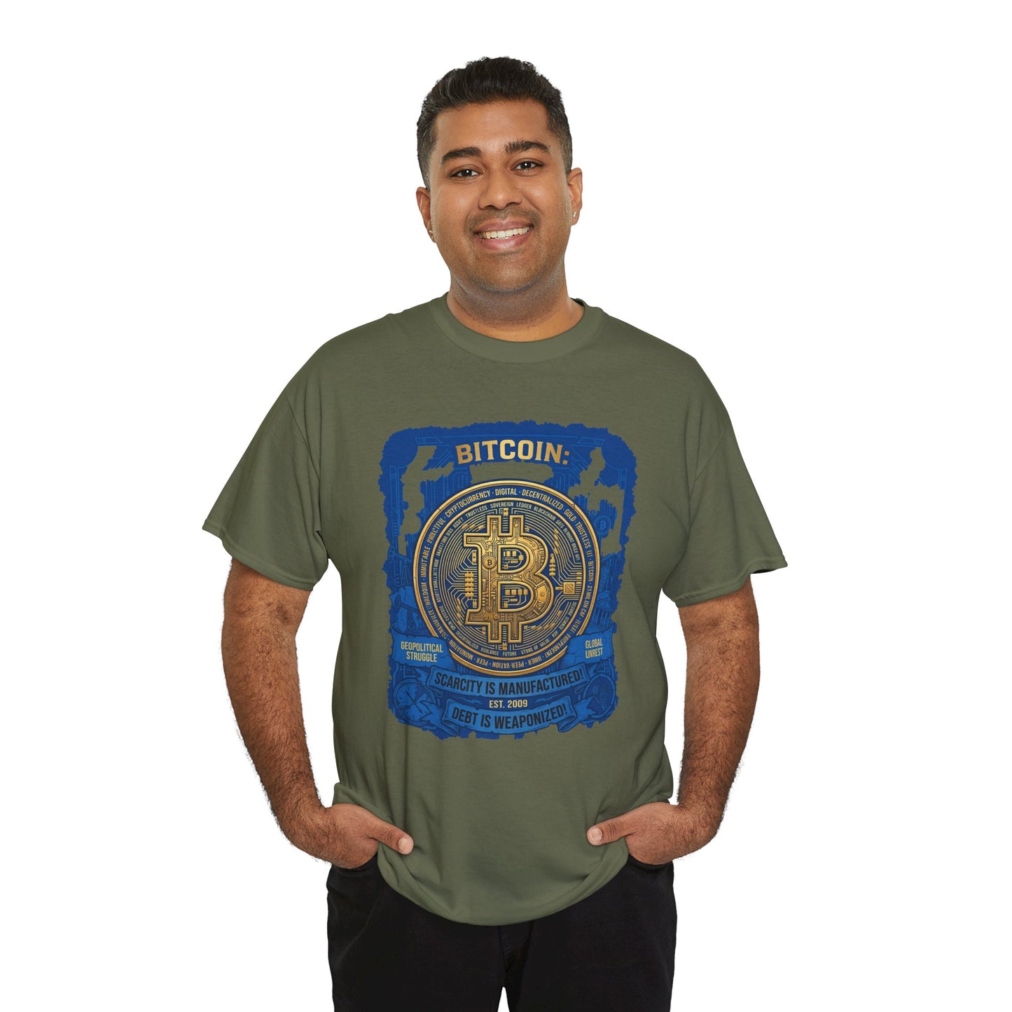 Bitcoin Vintage Coin Graphic Tee — Crypto Enthusiast T-Shirt