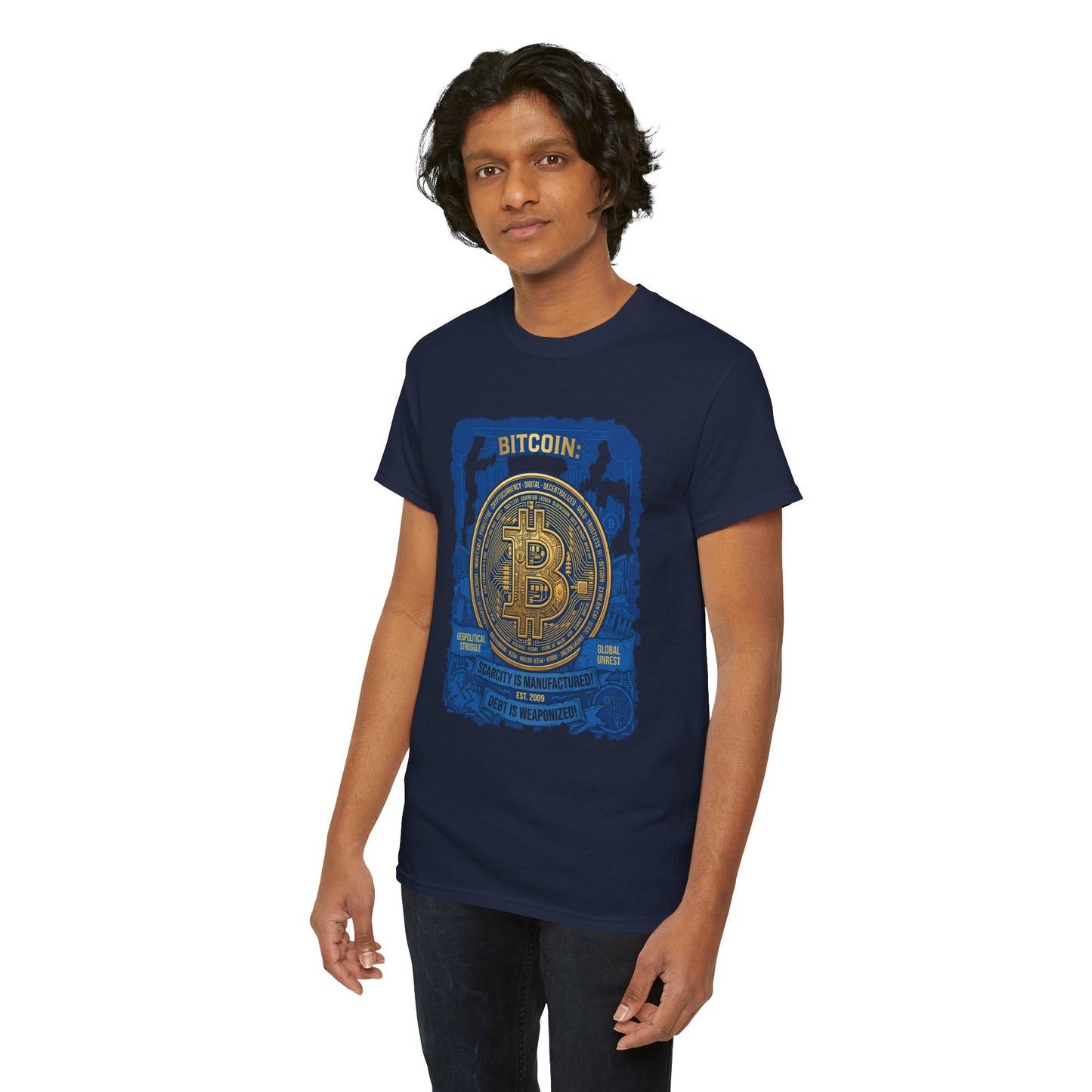 Bitcoin Vintage Coin Graphic Tee — Crypto Enthusiast T-Shirt